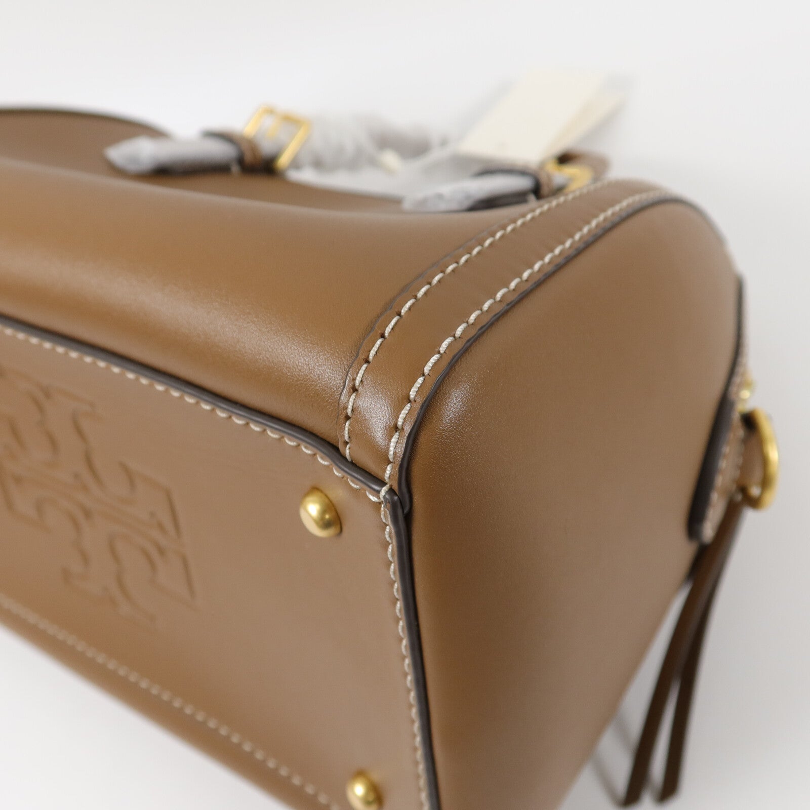 Tory Burch 牛皮皮革Barrel Bag手挽肩背兩用袋