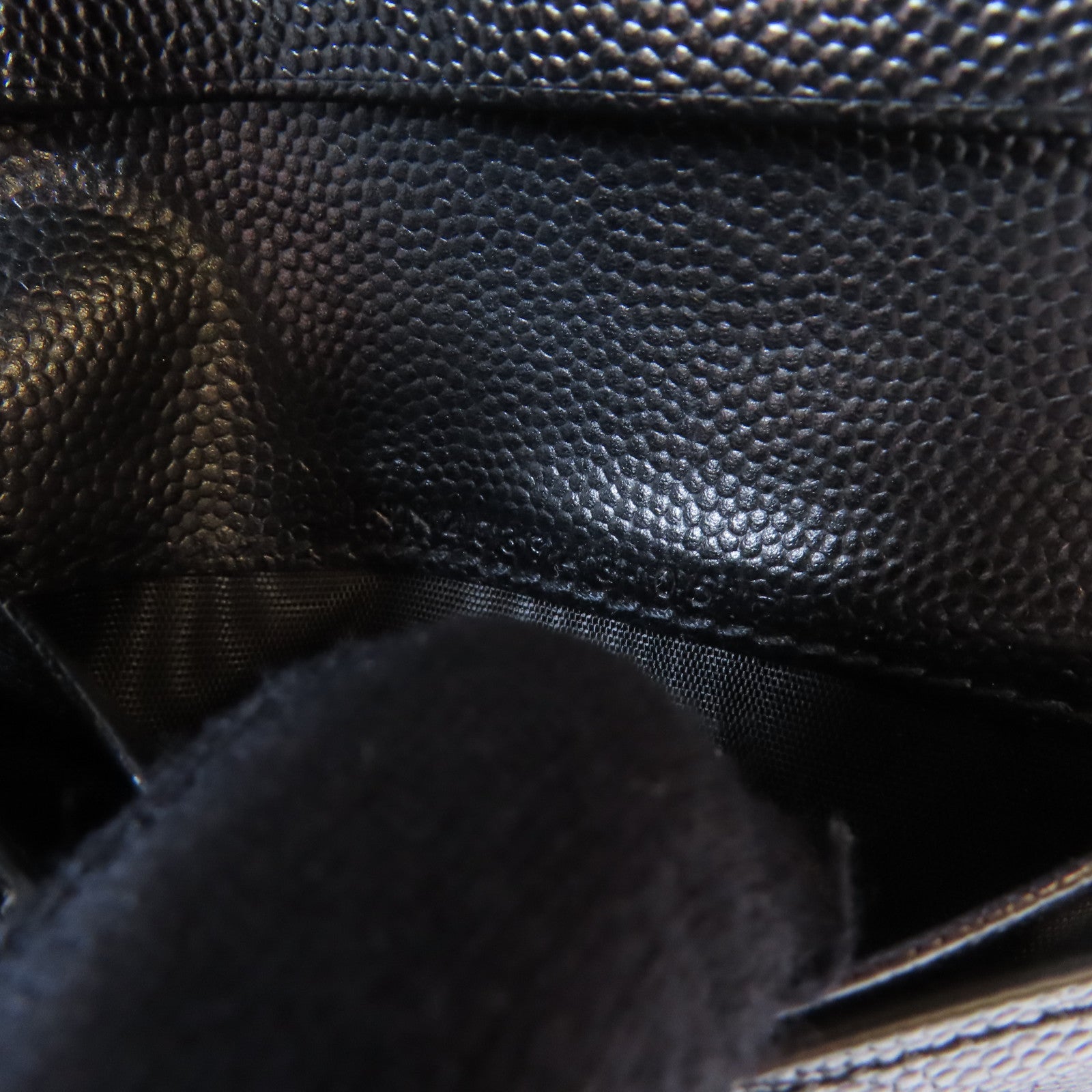 SAINT LAURENT 牛皮皮革Wallet銀扣錢包黑色