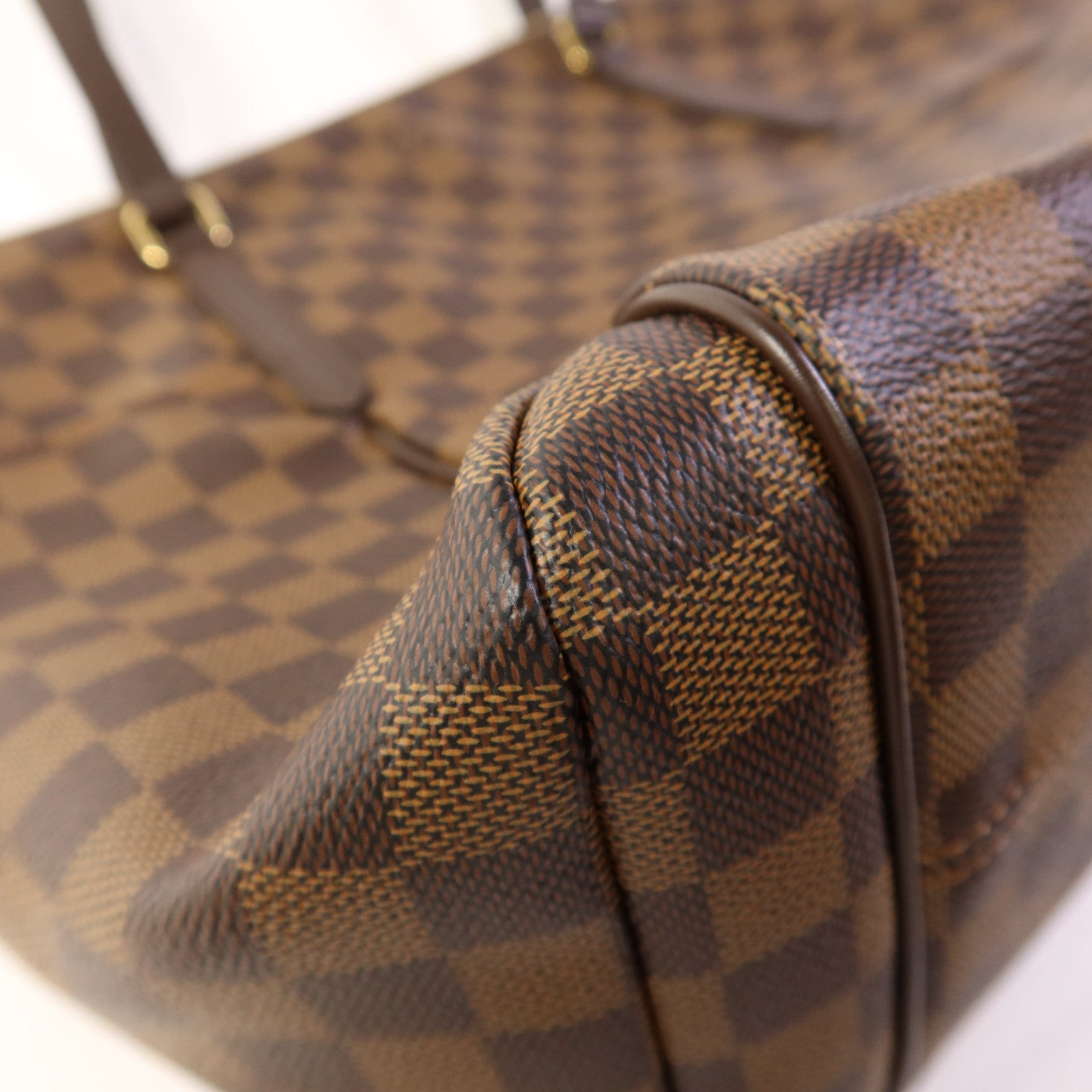 LOUIS VUITTON Damier Ebene Totally MM金扣肩背袋