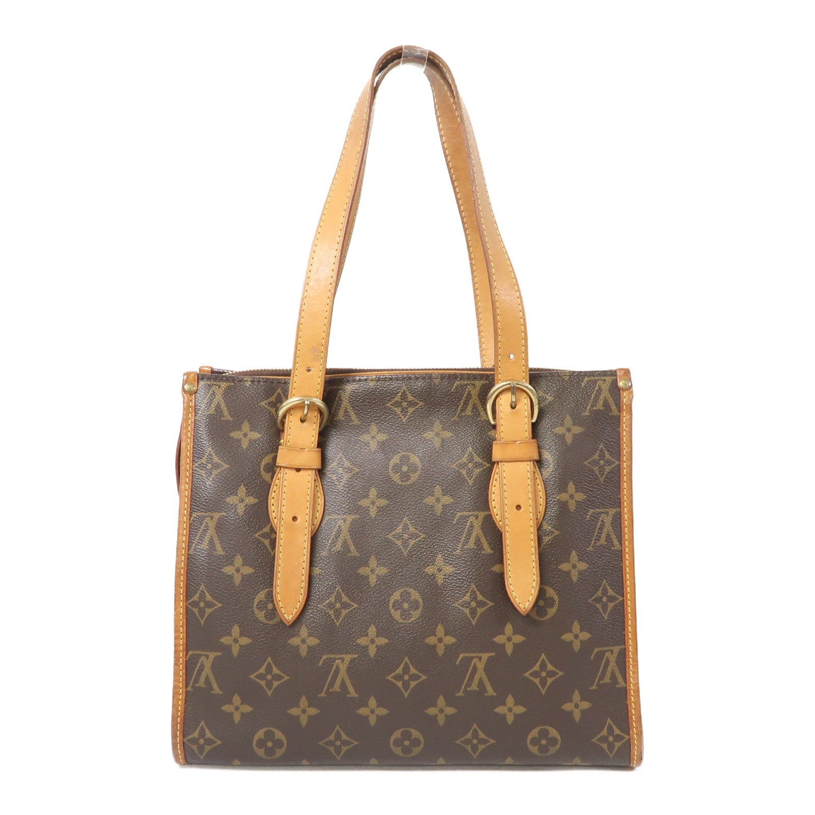 LOUIS VUITTON Monogram Popincourt Haut金扣手挽袋啡色