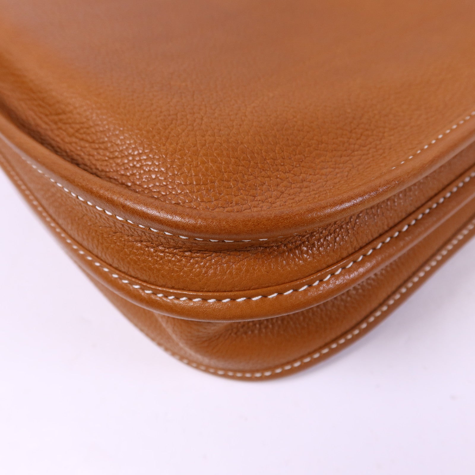 HERMES Barenia Foubourg皮革Evelyne PM金扣肩背袋Gold