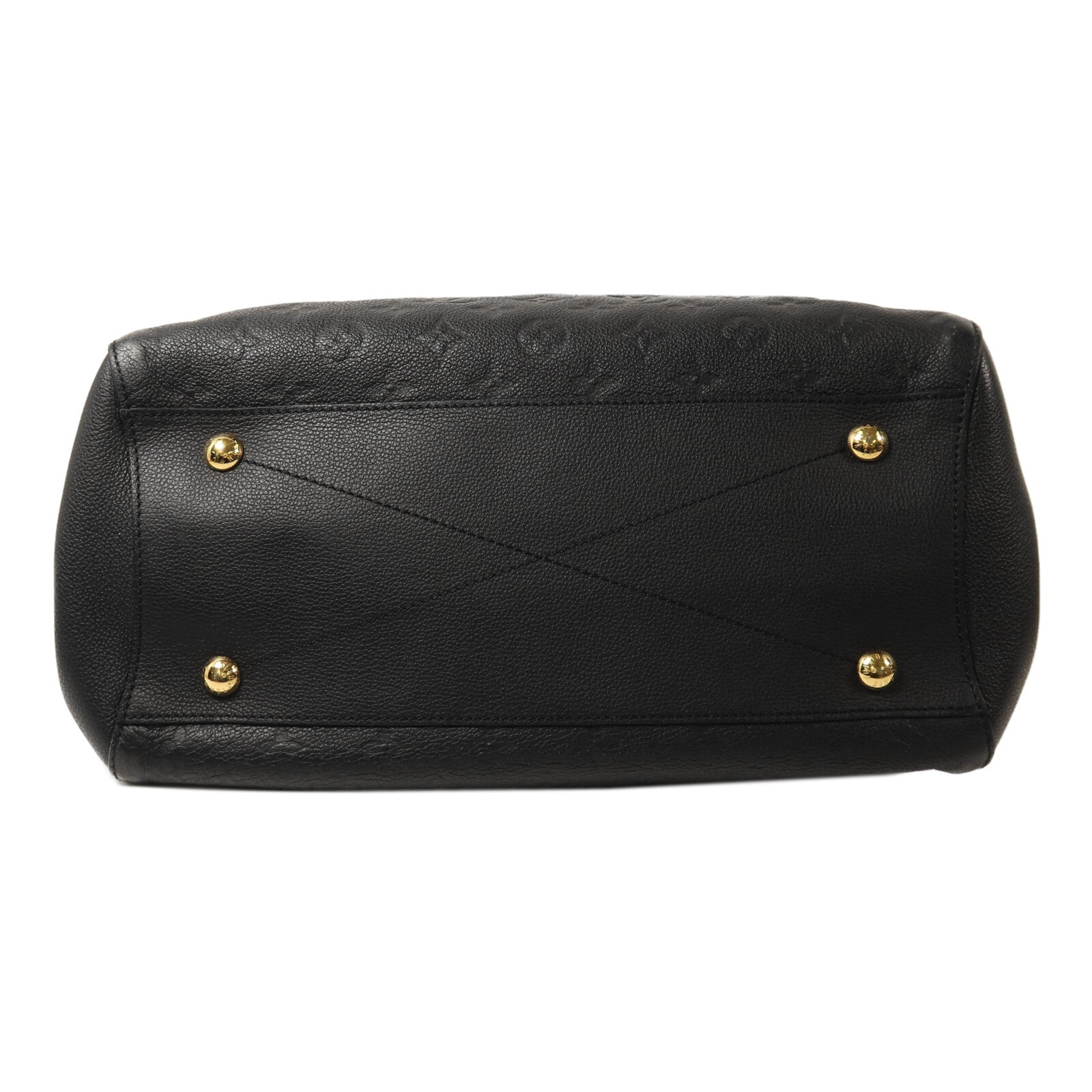 LOUIS VUITTON Monogram Empreinte Montaigne GM金扣手挽肩背兩用袋