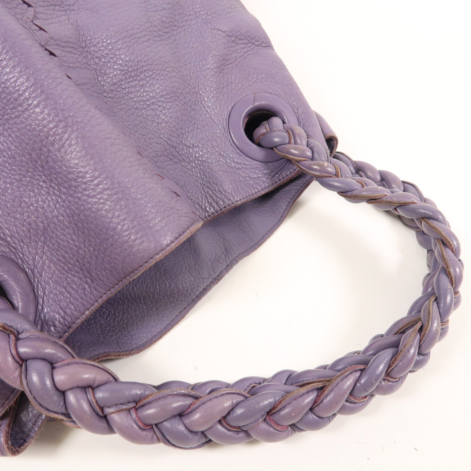 BOTTEGA VENETA 【激減優惠】牛皮皮革Tote Bag手挽袋紫色