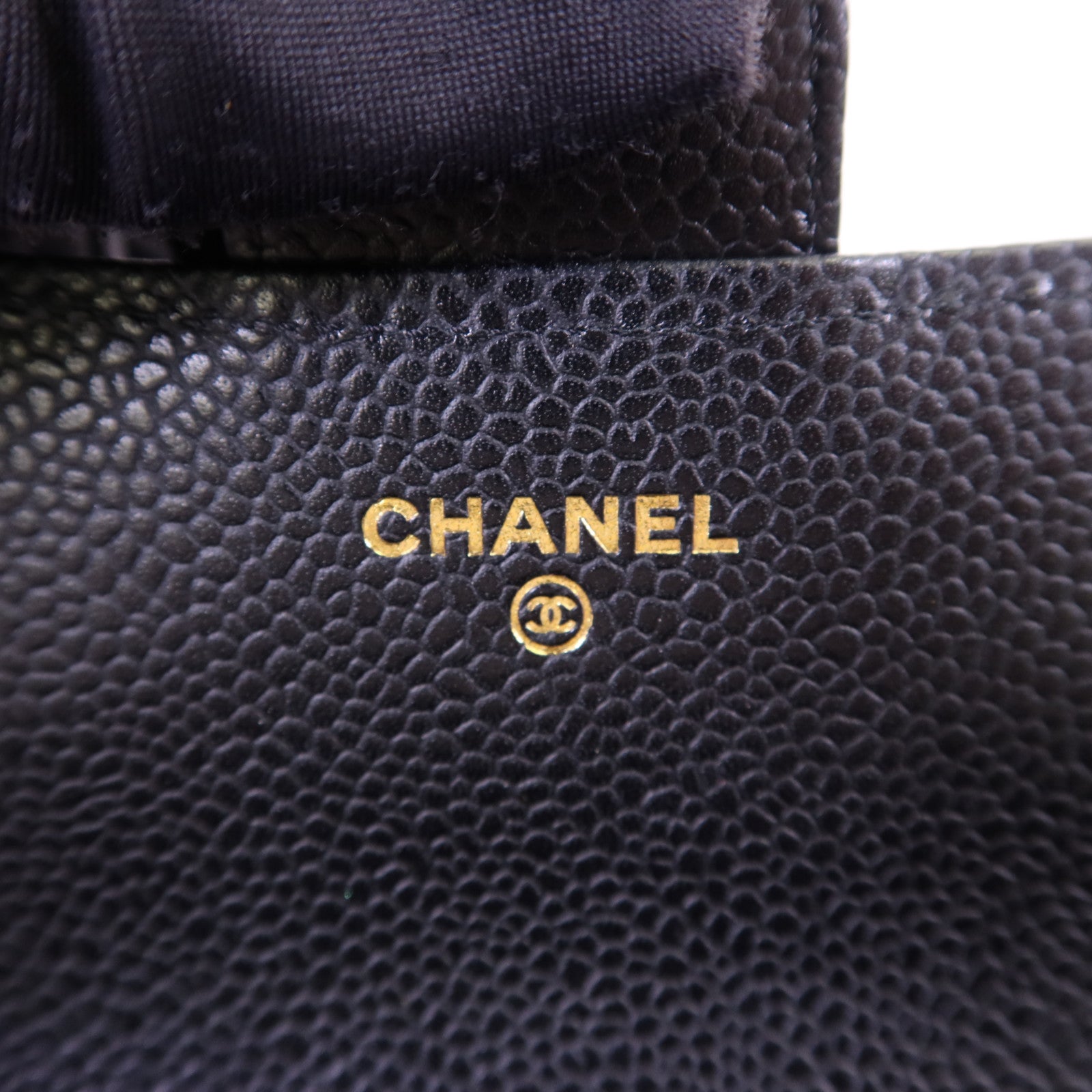 CHANEL 牛皮皮革Long Wallet金扣長錢包