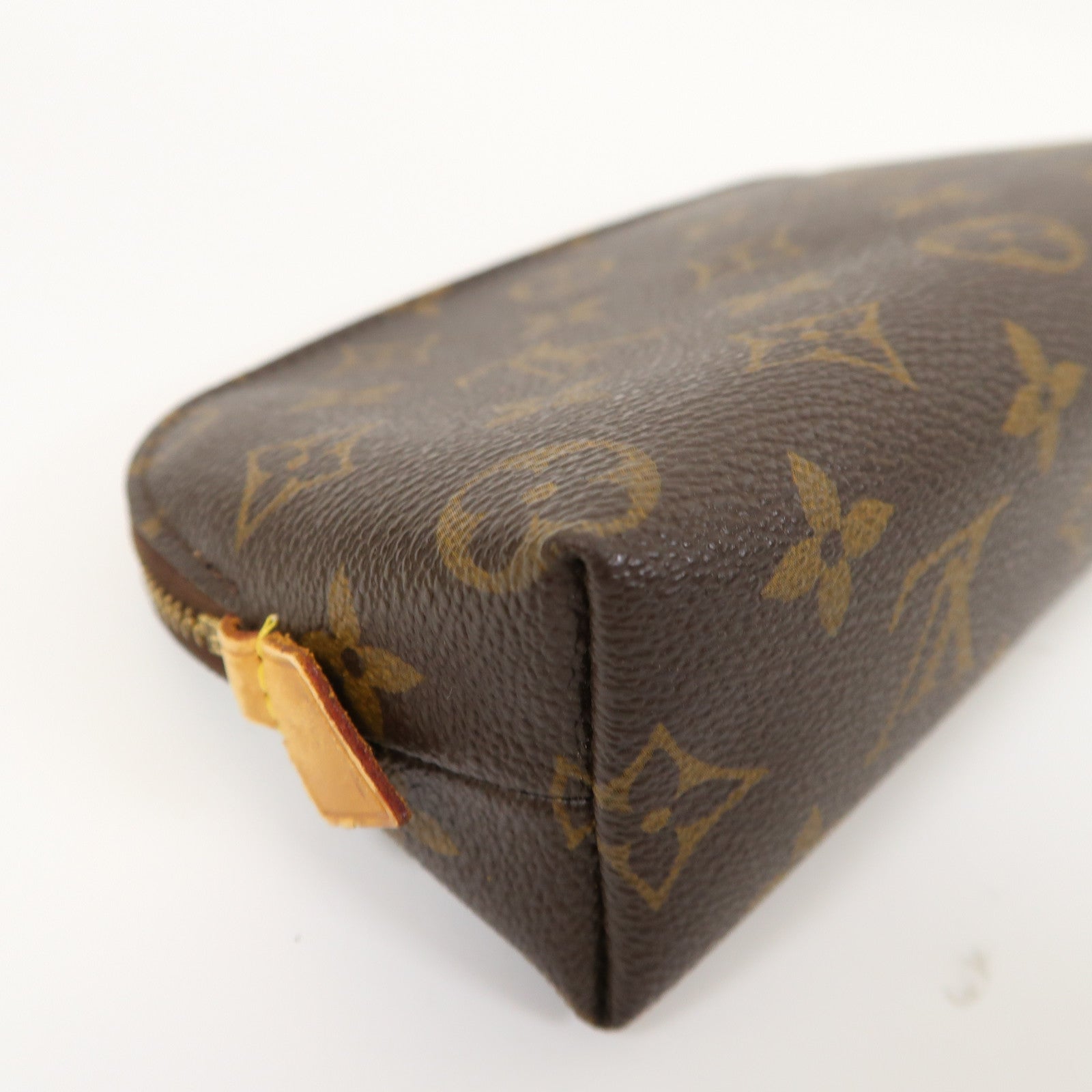 LOUIS VUITTON Monogram Cosmetic Pouch PM金扣手拿包啡色