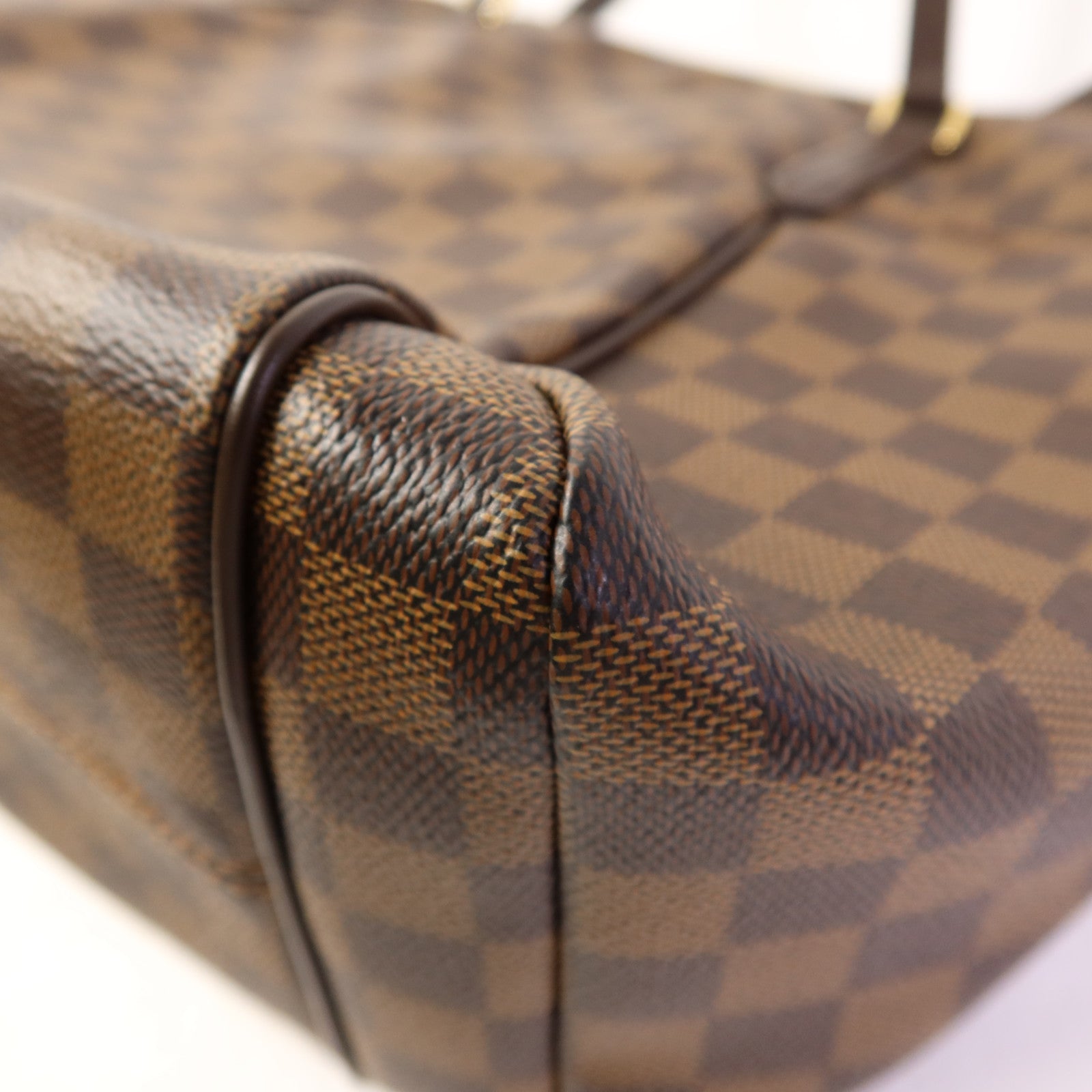 LOUIS VUITTON Damier Ebene Totally MM金扣肩背袋