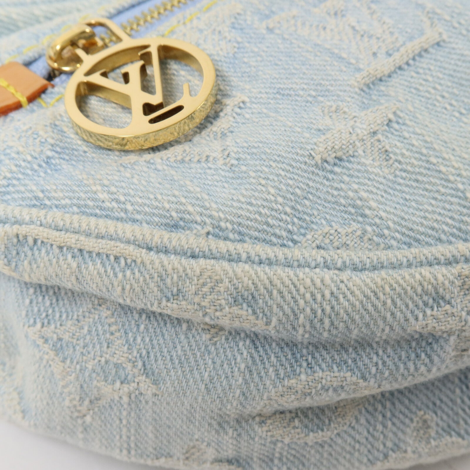 LOUIS VUITTON Monogram Denim Loop鏈帶肩背袋
