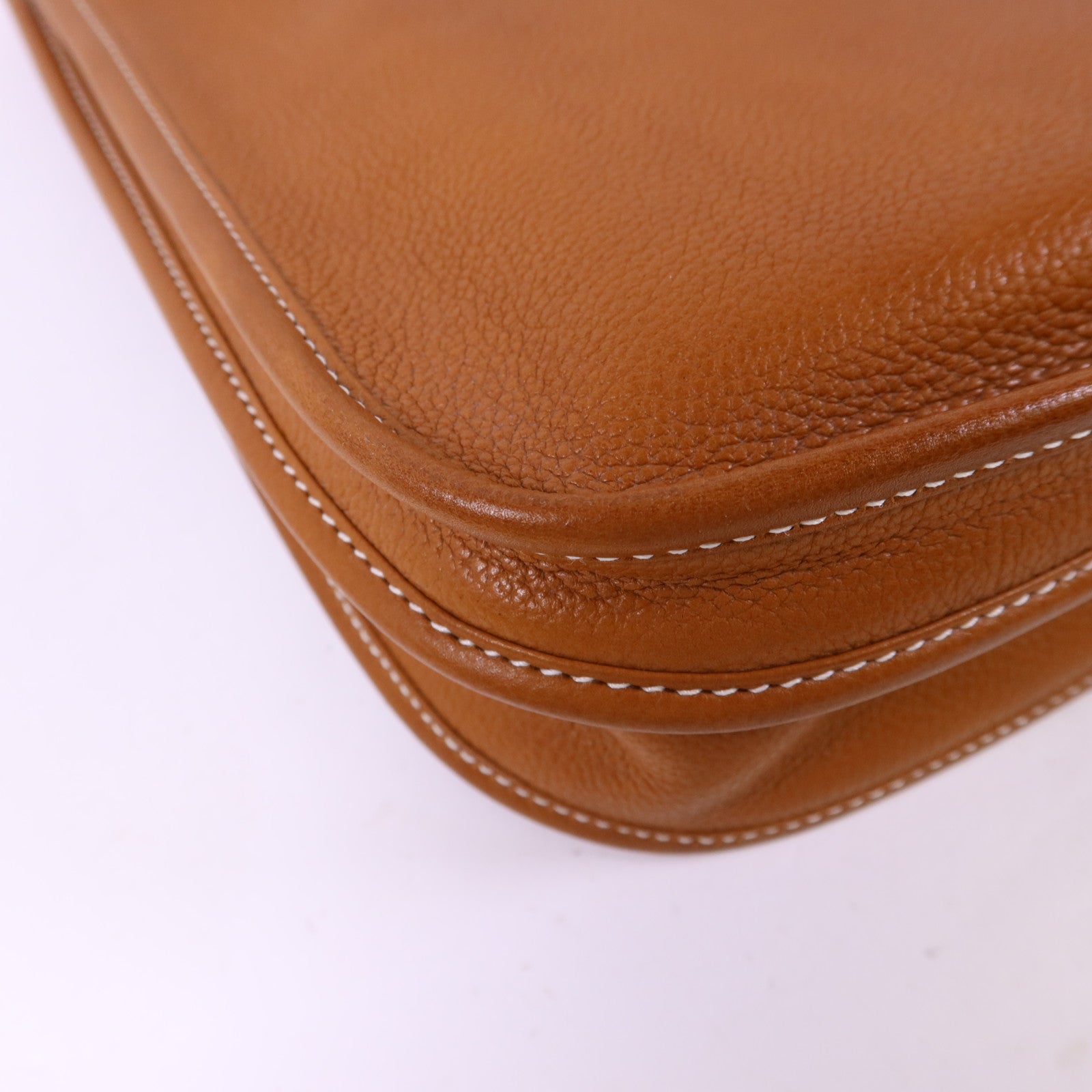 HERMES Barenia Foubourg皮革Evelyne PM金扣肩背袋Gold