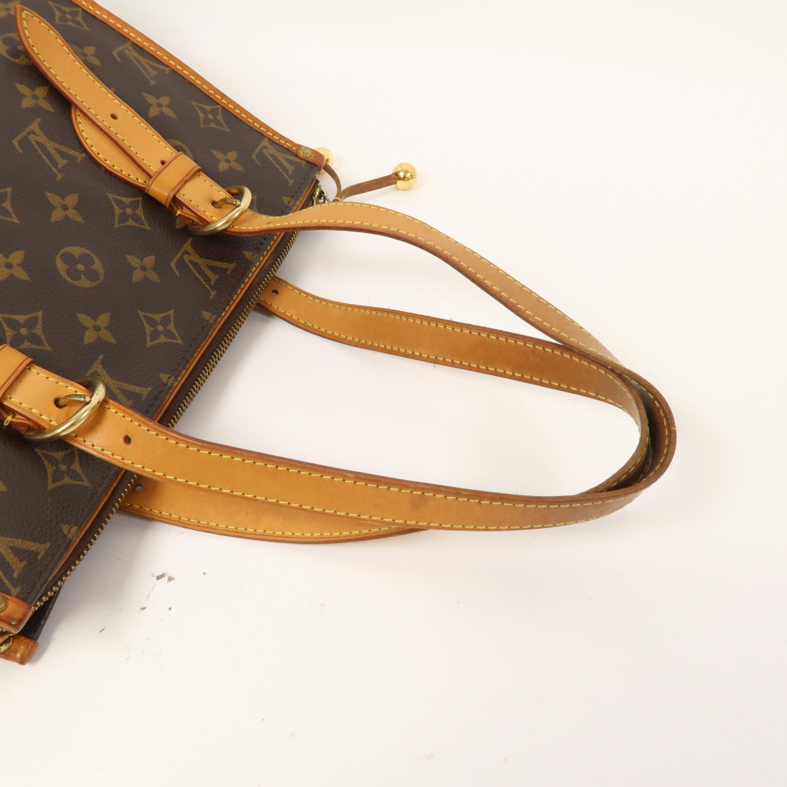 LOUIS VUITTON Monogram Popincourt Haut金扣手挽袋啡色