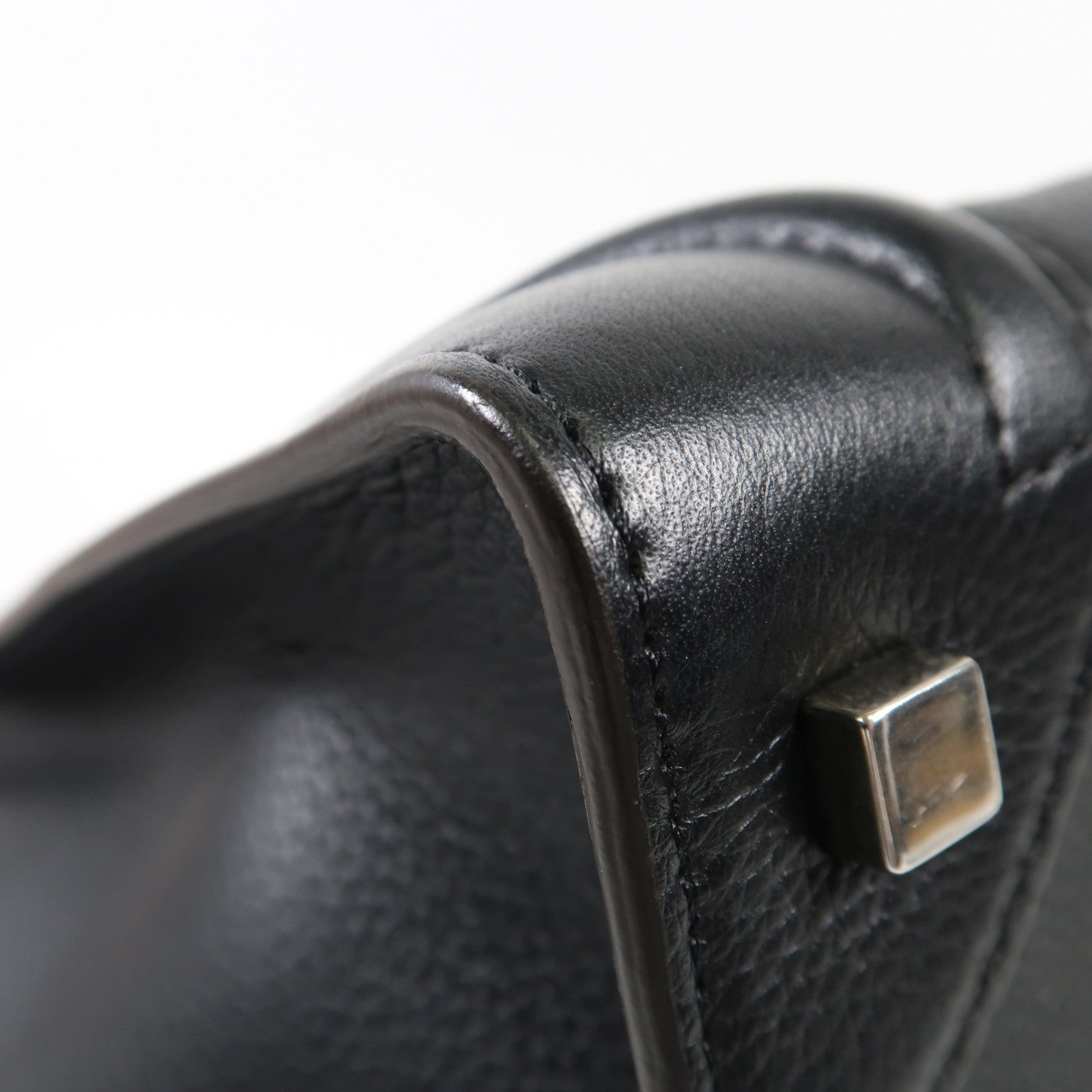 CELINE 牛皮皮革Luggage銀扣肩背袋
