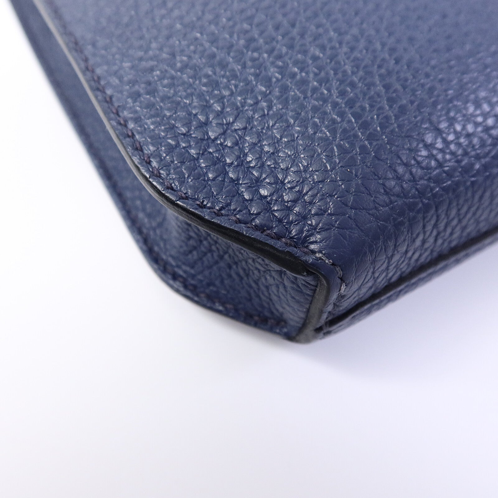 HERMES Togo皮革Kelly Depeches 25手拿包Deep Bleu