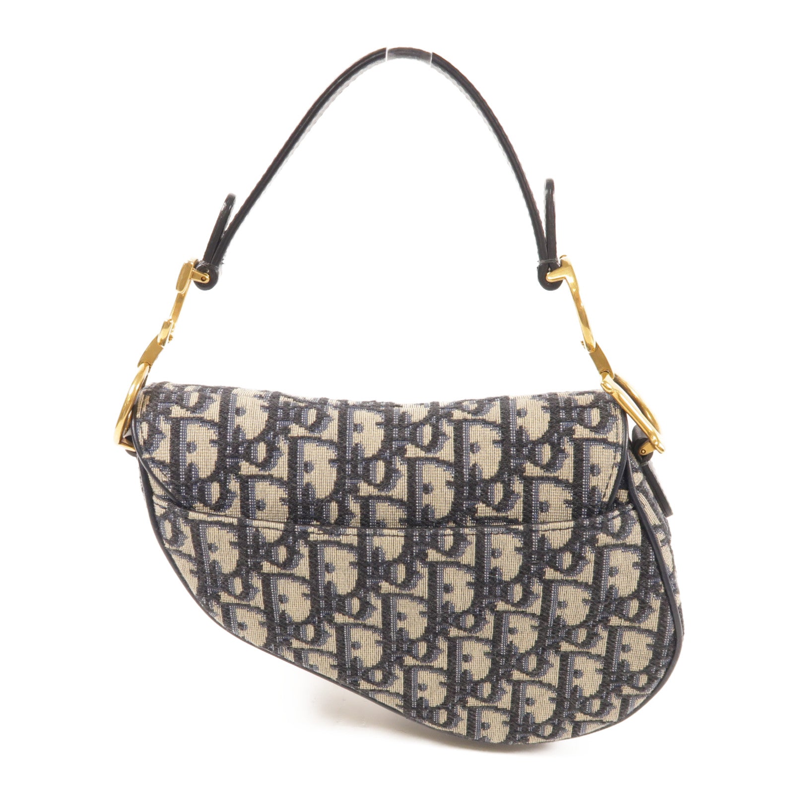 Dior 【激減優惠】帆布Mini Saddle金扣肩背袋