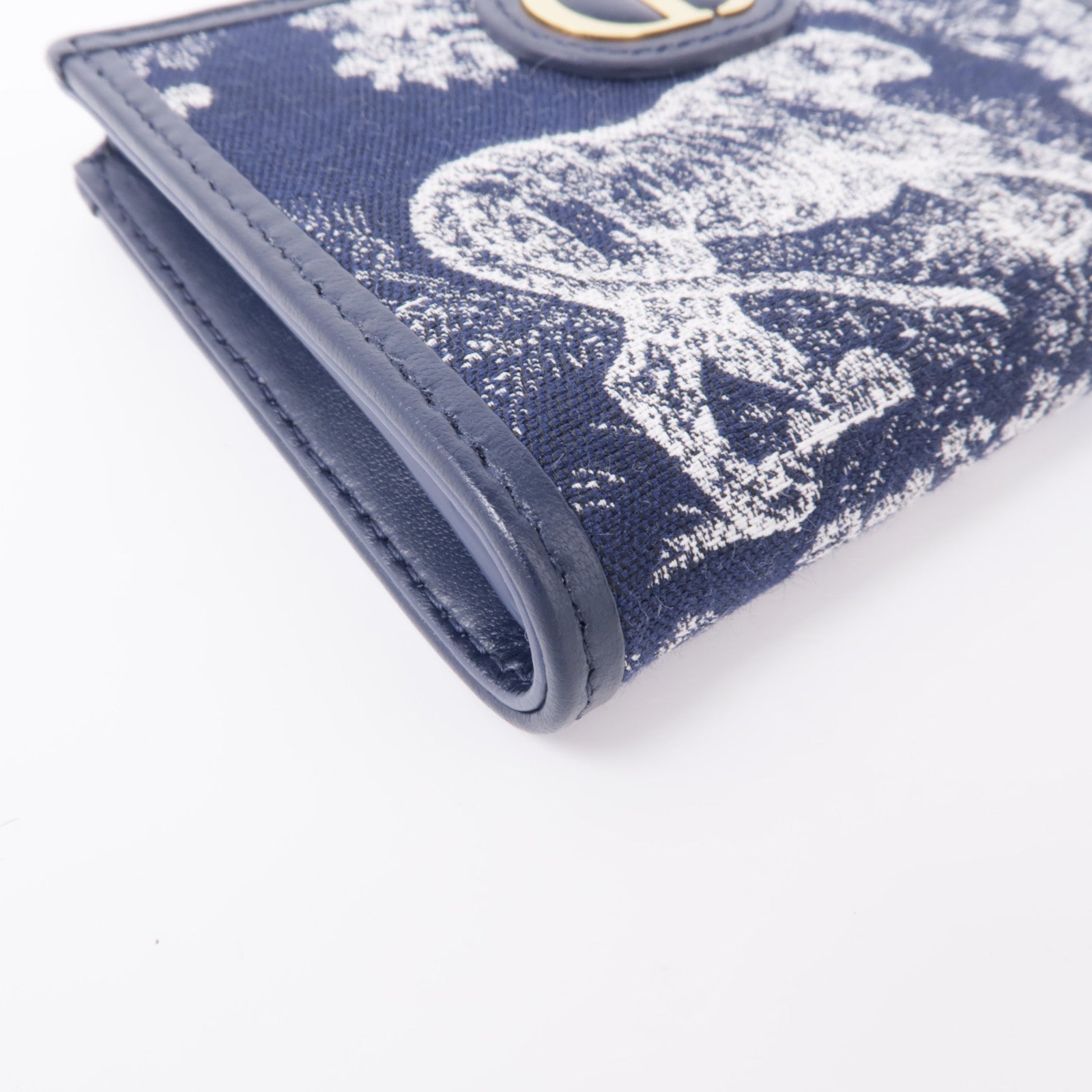 Dior 帆布30 Montaigne Dahlia錢包
