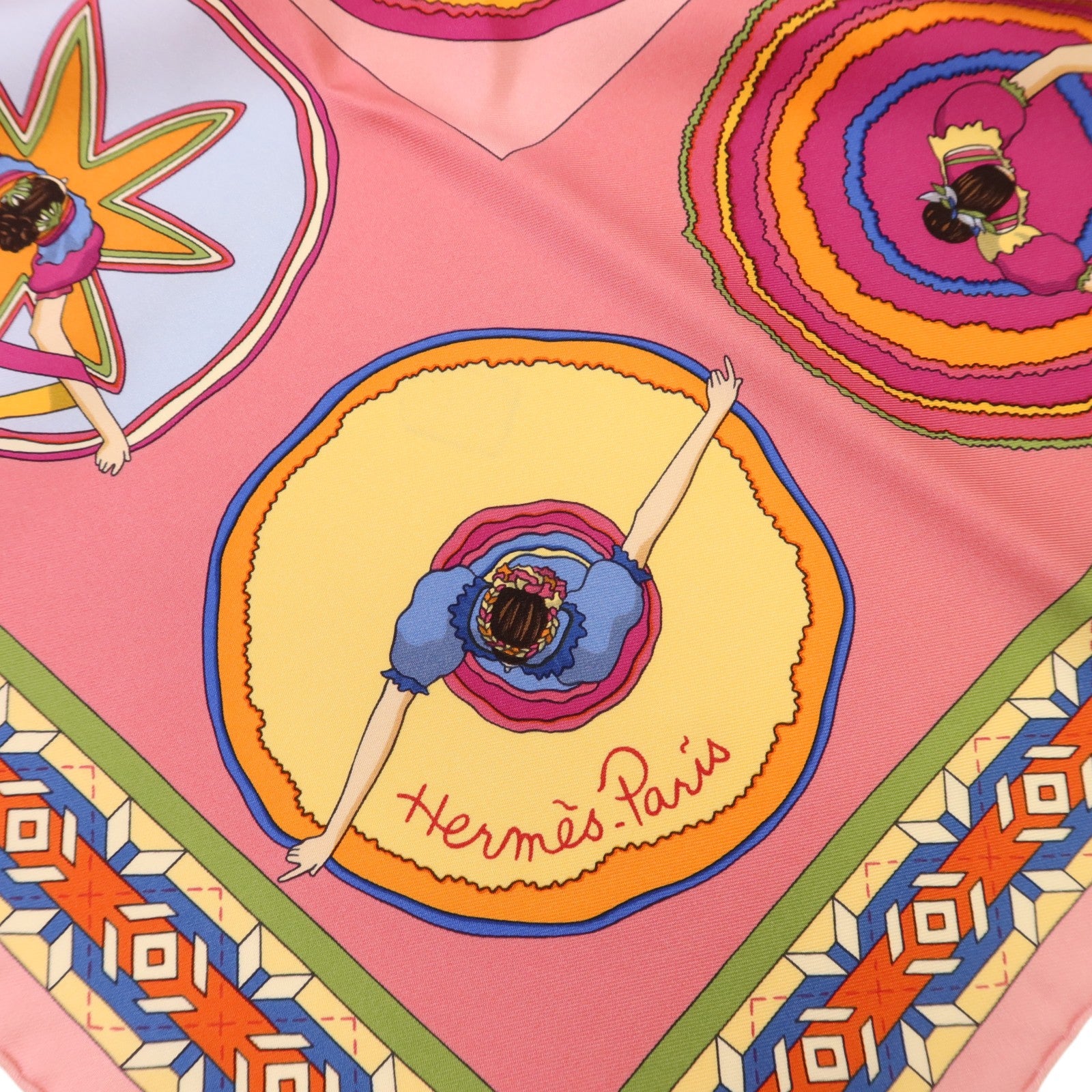 HERMES 絲質Belles Du Mexique 90x90絲巾