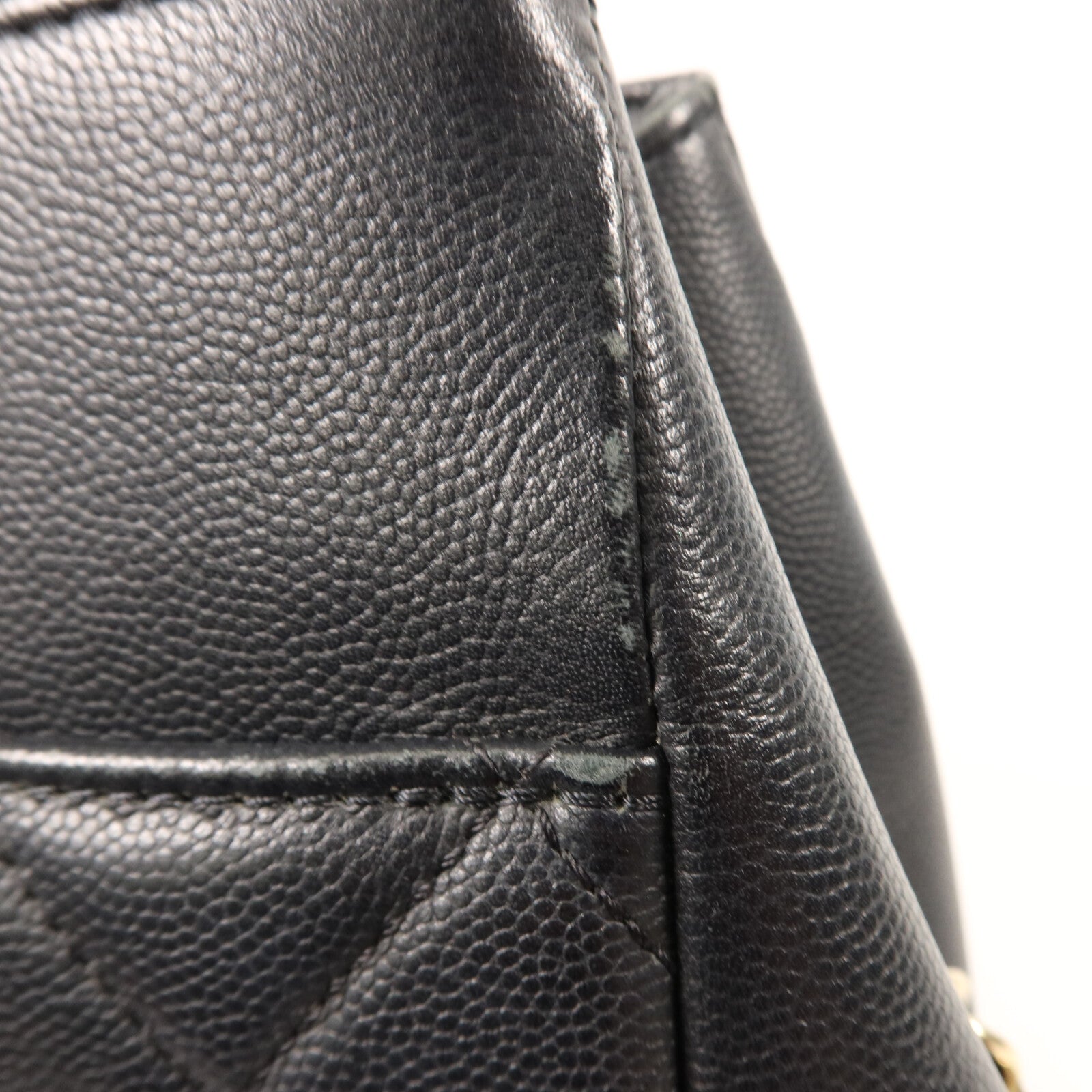 CHANEL 牛皮皮革Business Affinity Shopping Bag鏈帶手挽肩背兩用袋