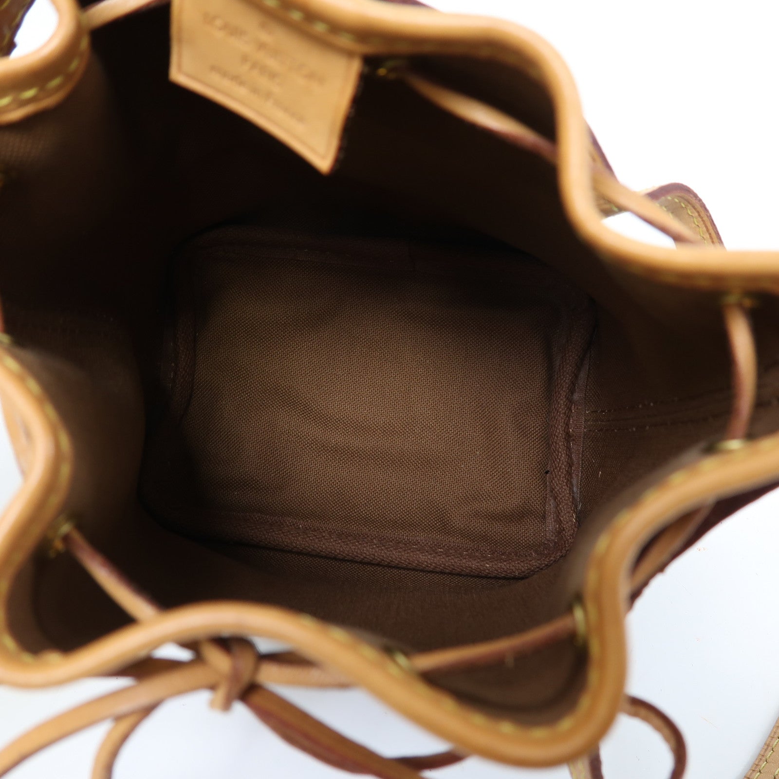 LOUIS VUITTON 【激減優惠】Monogram Nano Noe金扣肩背袋啡色