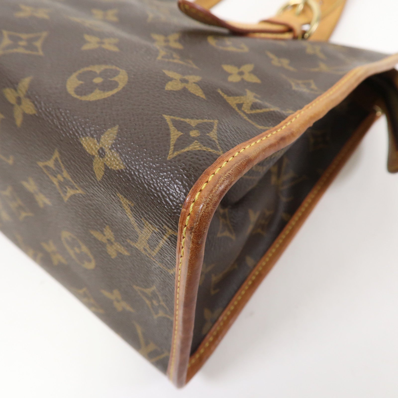 LOUIS VUITTON Monogram Popincourt Haut金扣手挽袋啡色