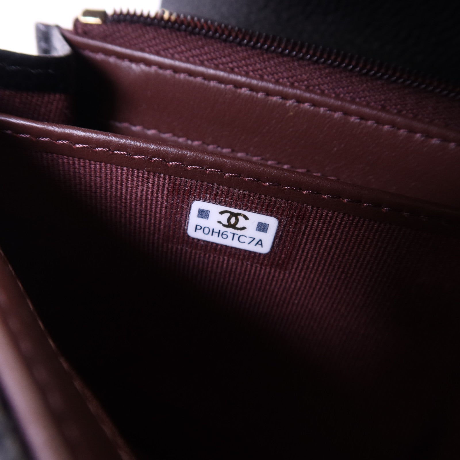 CHANEL 牛皮皮革Long Wallet金扣長錢包