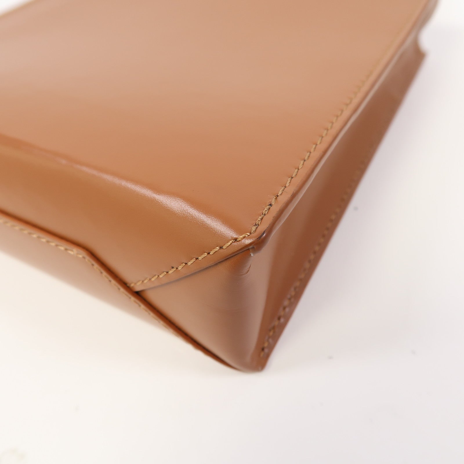 LOEWE 牛皮皮革Standard A5 Tote Bag金扣手挽肩背兩用袋啡色