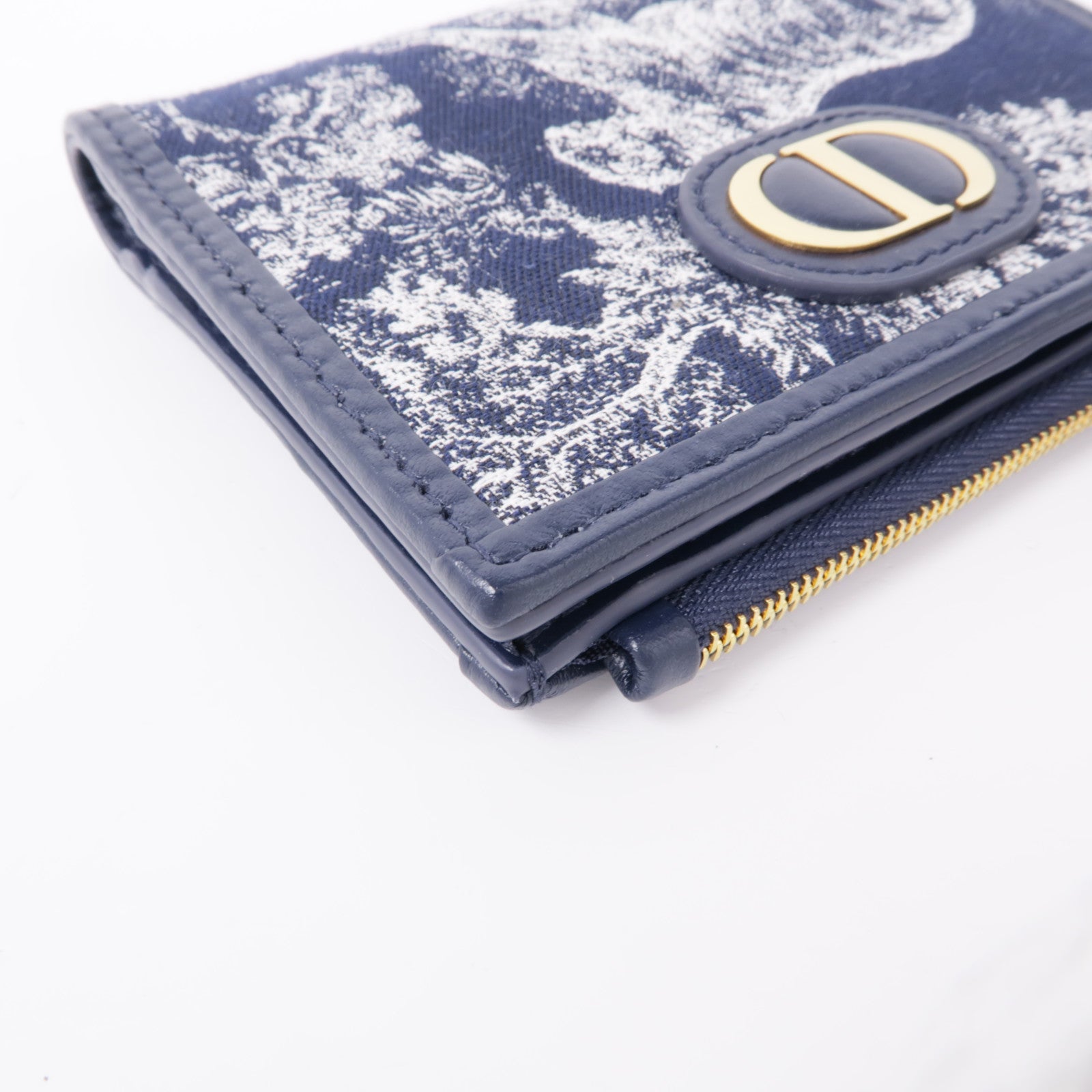 Dior 帆布30 Montaigne Dahlia錢包