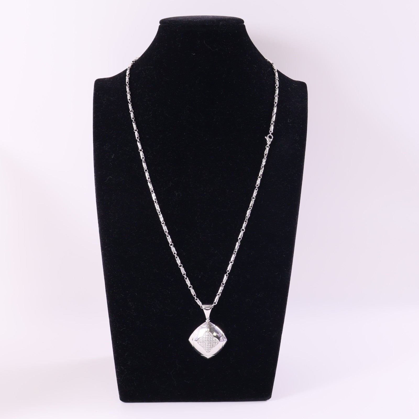 BVLGARI 18K白金Diamond Necklace鑽石項鍊