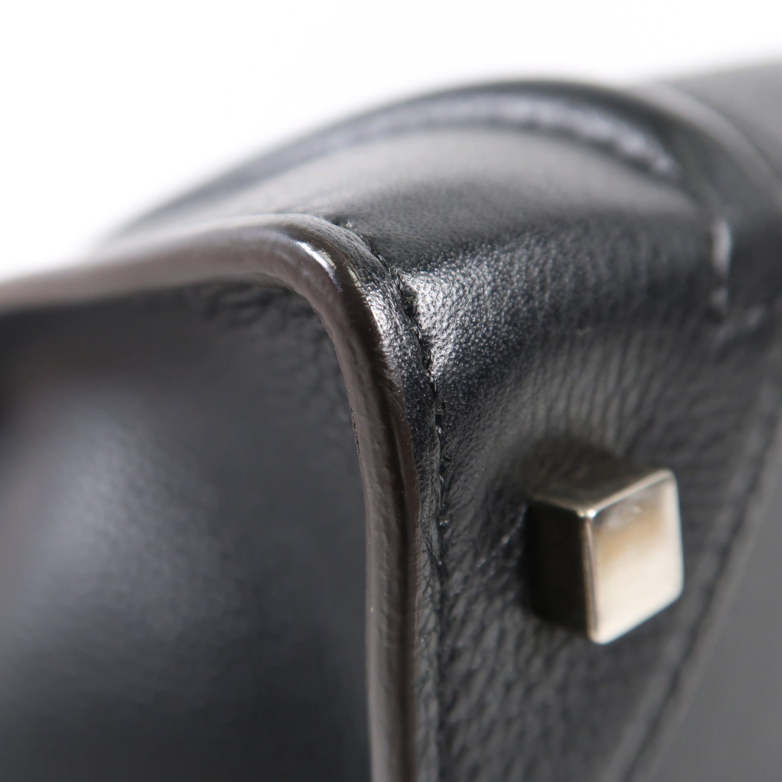 CELINE 牛皮皮革Luggage銀扣肩背袋