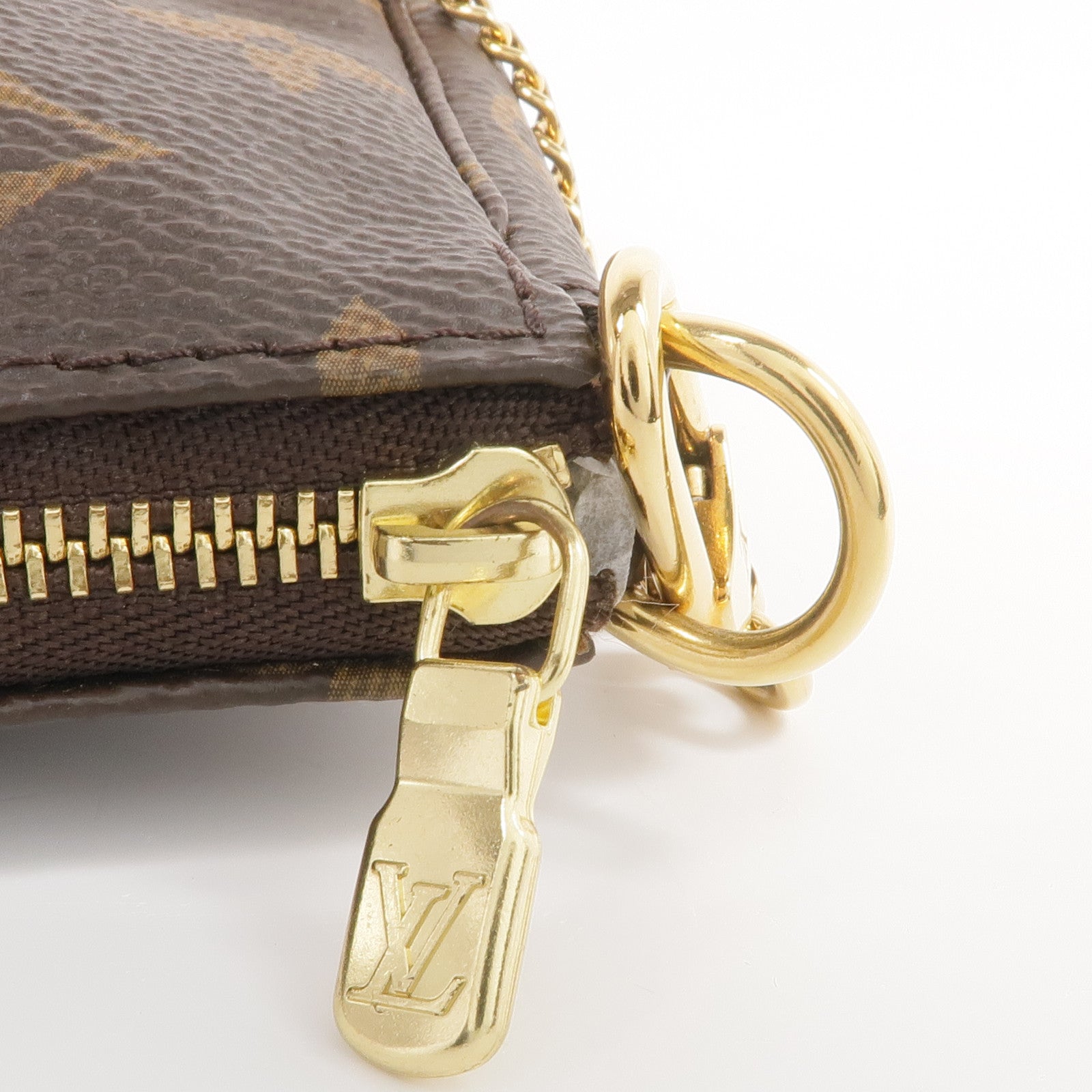 LOUIS VUITTON Monogram Mini Pochette Accessoires金扣手挽袋