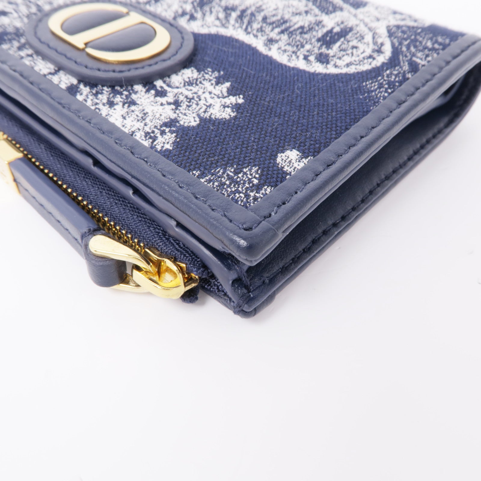 Dior 帆布30 Montaigne Dahlia錢包