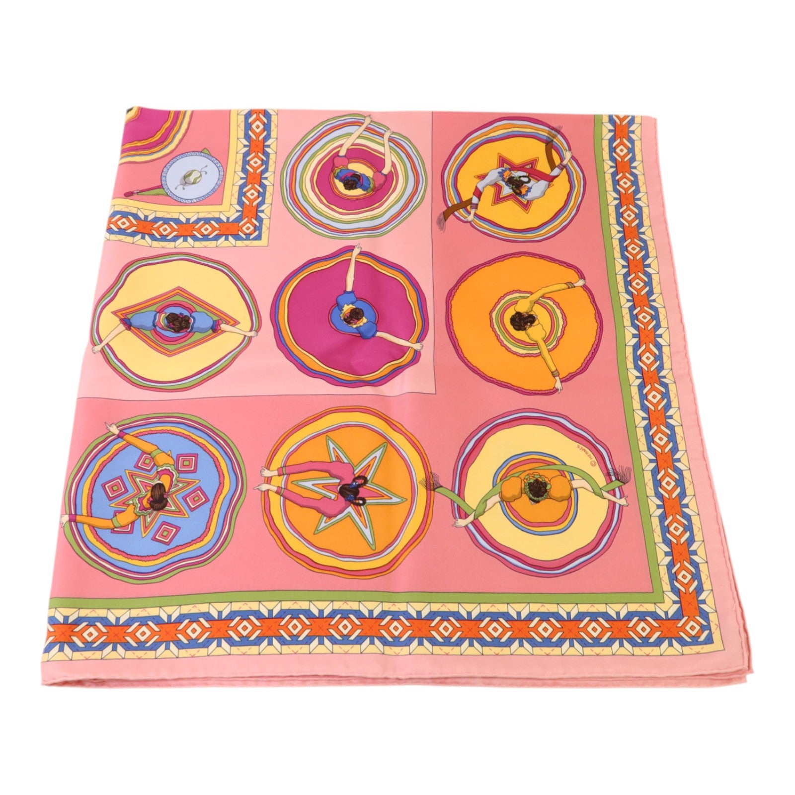 HERMES 絲質Belles Du Mexique 90x90絲巾