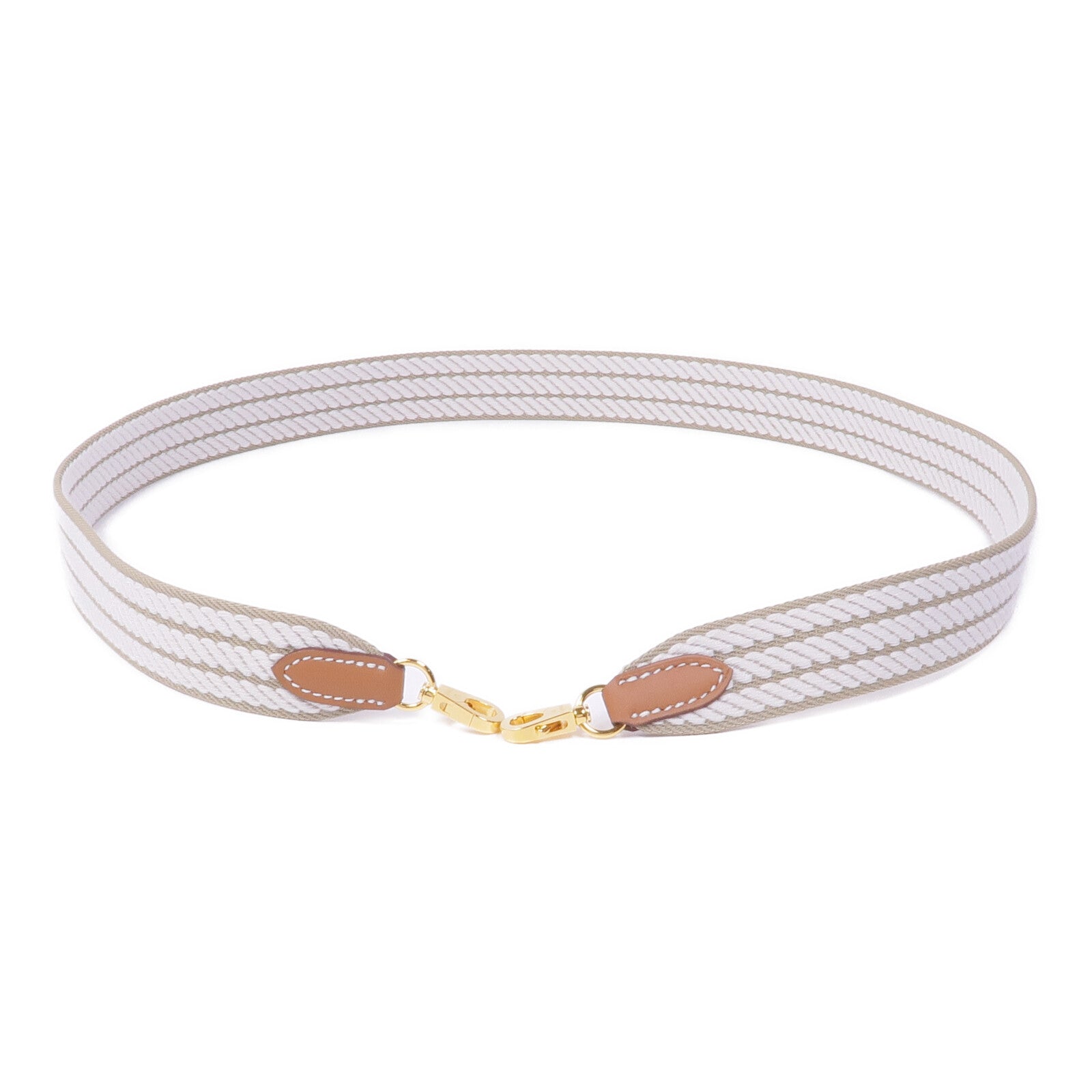 HERMES 【激減優惠】帆布Shoulder Strap金扣肩帶