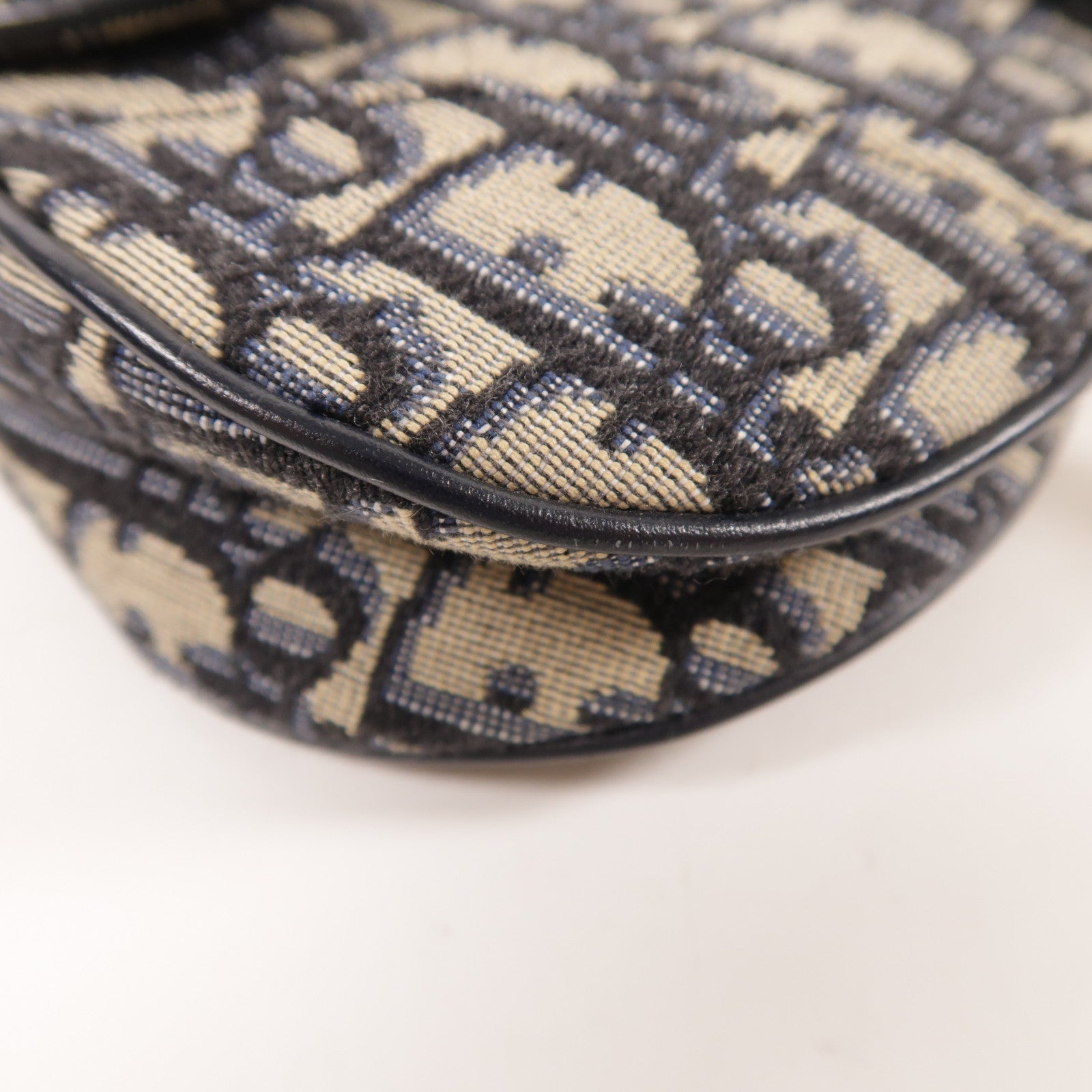 Dior CD GHW Mini Saddle Shoulder Bag Canvas M0447 Blue