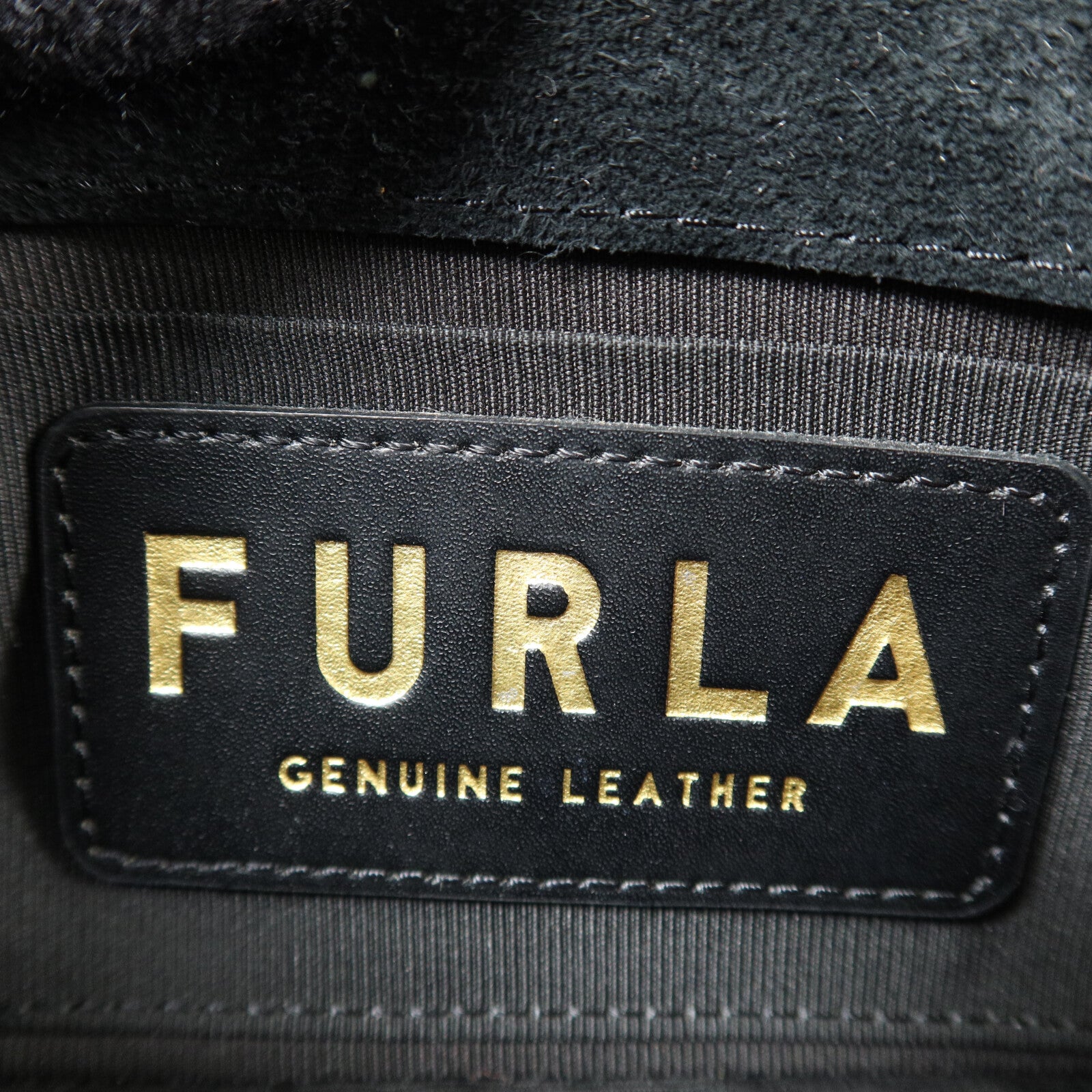 Furla 牛皮皮革Chain Shoulder鏈帶肩背袋