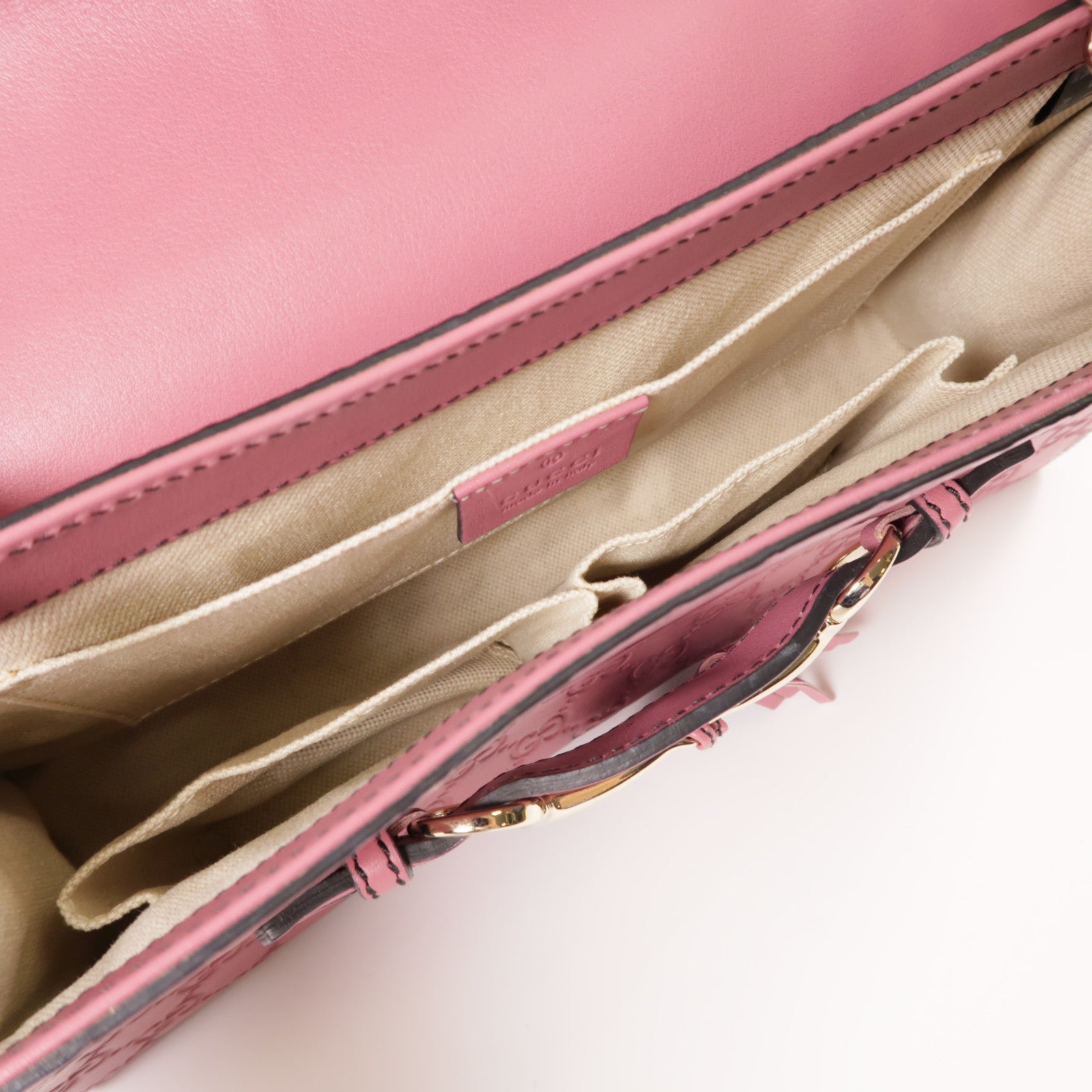 GUCCI 牛皮皮革Shoulder Bag金扣肩背袋