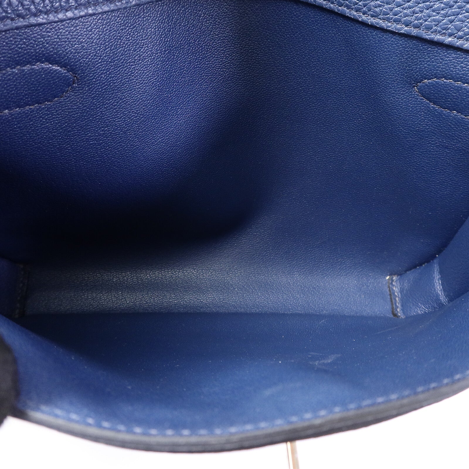 HERMES Togo皮革Kelly Depeches 25手拿包Deep Bleu