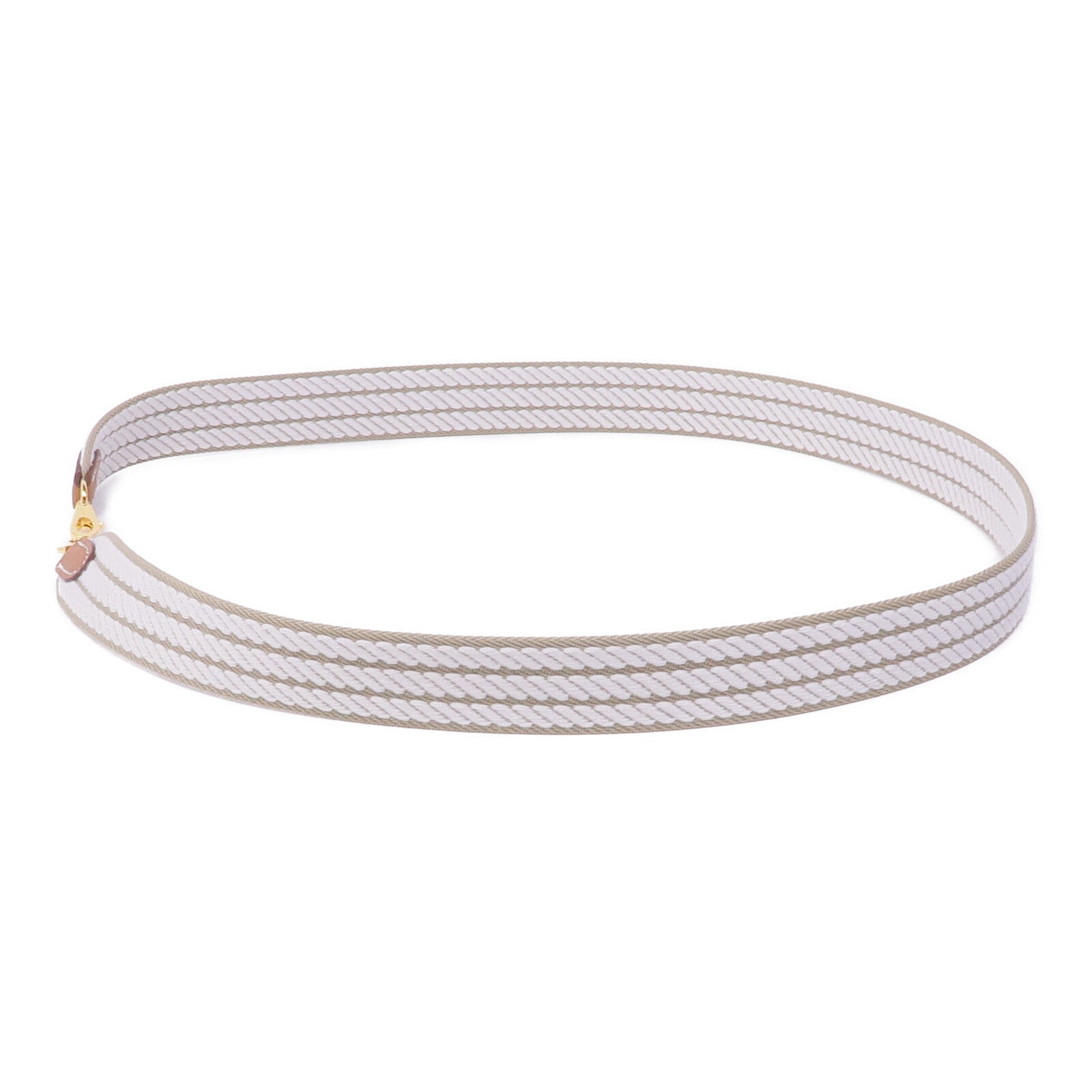 HERMES 帆布Shoulder Strap金扣肩帶