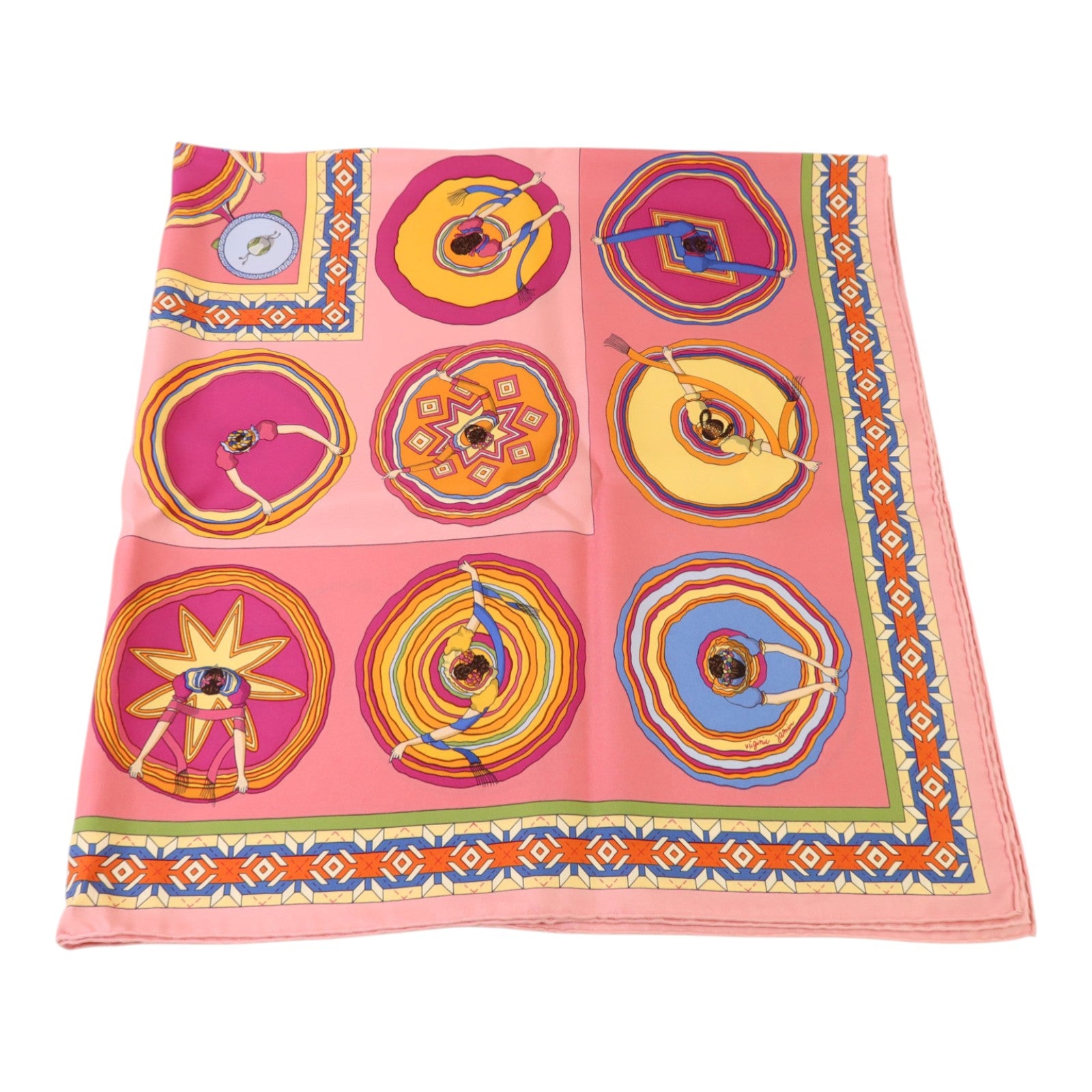 HERMES 絲質Belles Du Mexique 90x90絲巾