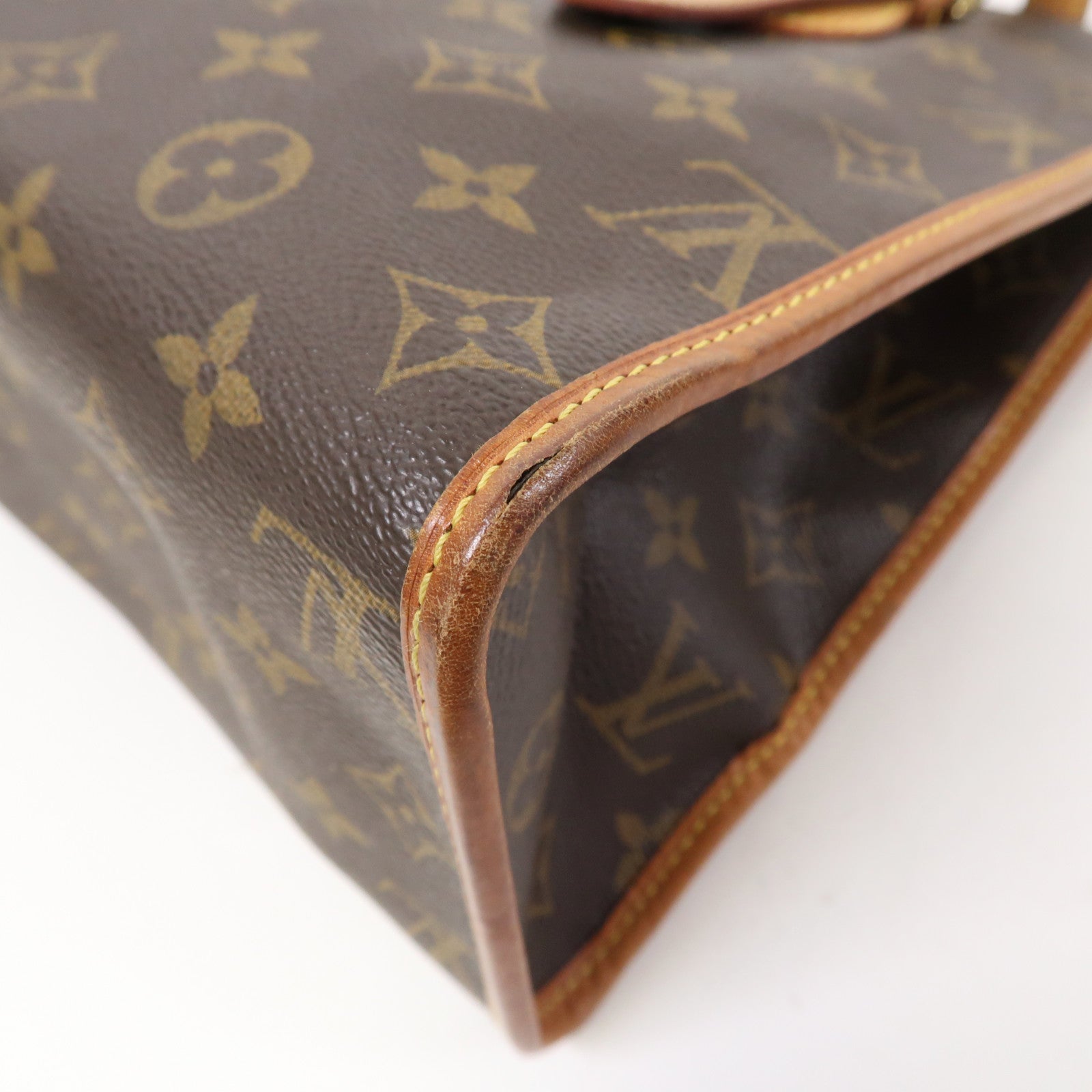 LOUIS VUITTON Monogram Popincourt Haut金扣手挽袋啡色