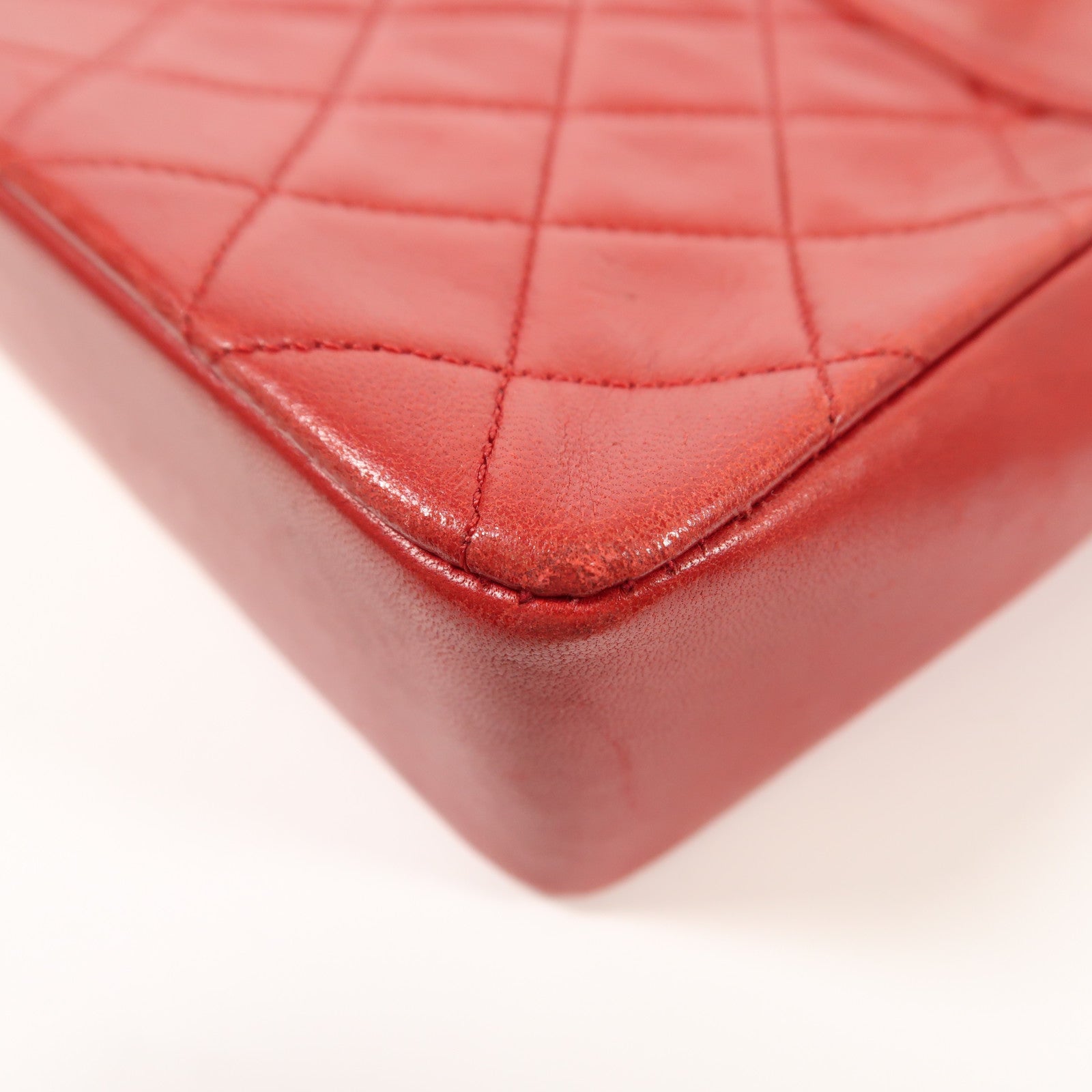 CHANEL 皮革Vintage Chain Shoulder金扣鏈帶肩背袋