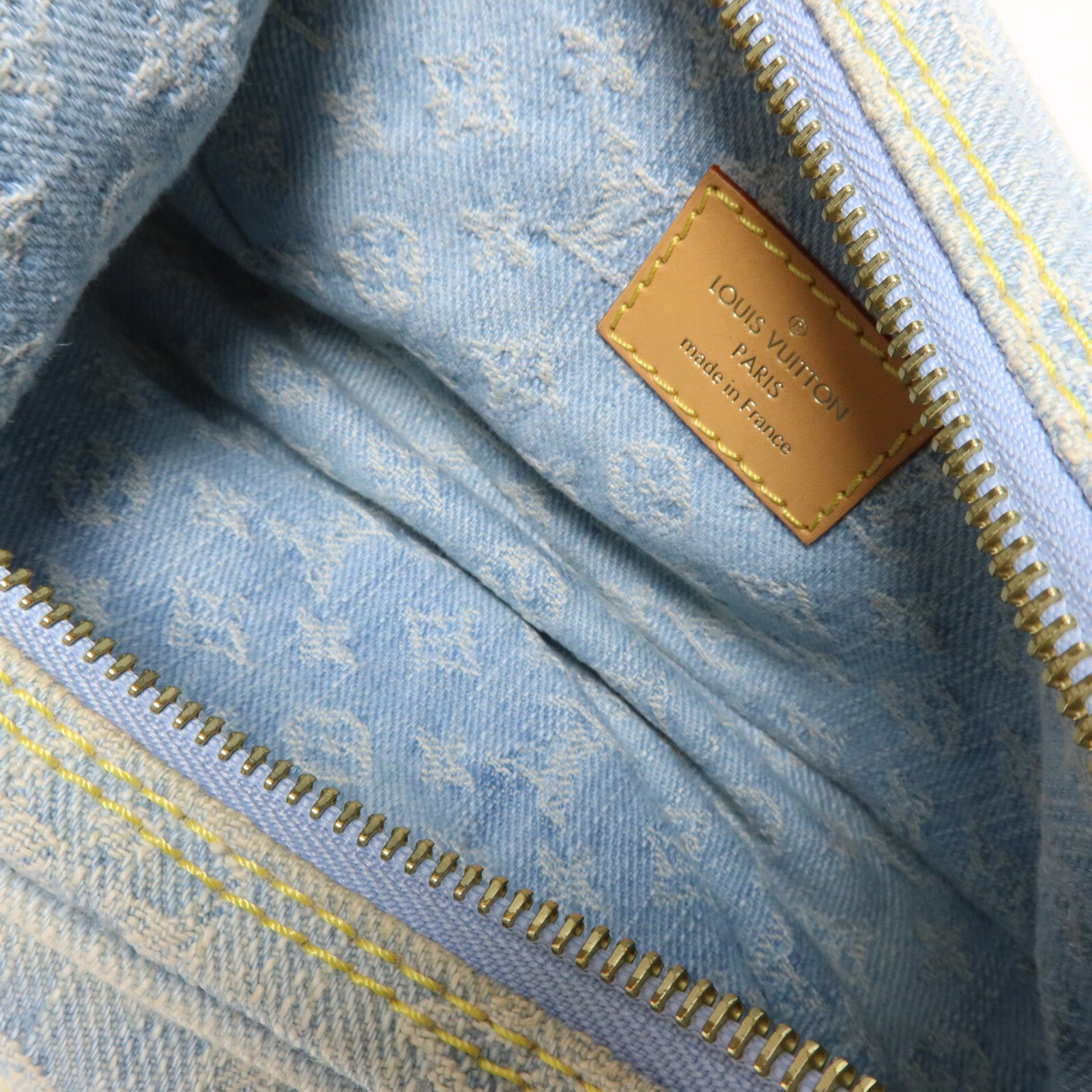 LOUIS VUITTON Monogram Denim Loop鏈帶肩背袋