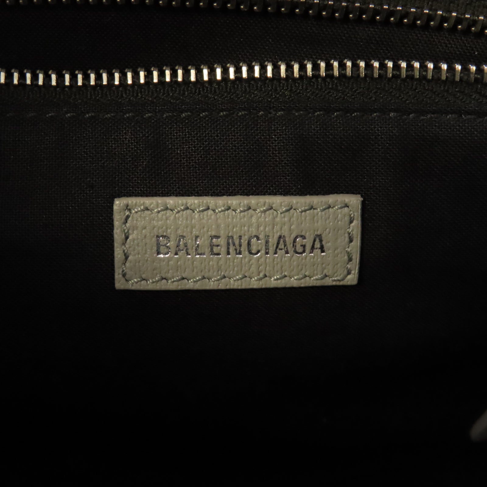 BALENCIAGA 【激減優惠】牛皮皮革Shoulder Bag XXS銀扣手挽肩背兩用袋灰色