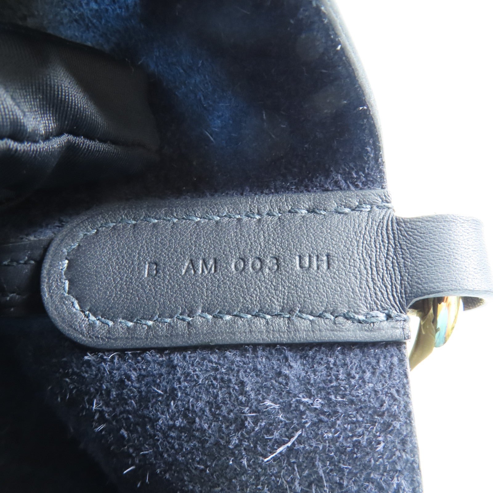 HERMES【激減優惠】 Clemence皮革In The Loop 18金扣手挽袋Bleu Nuit