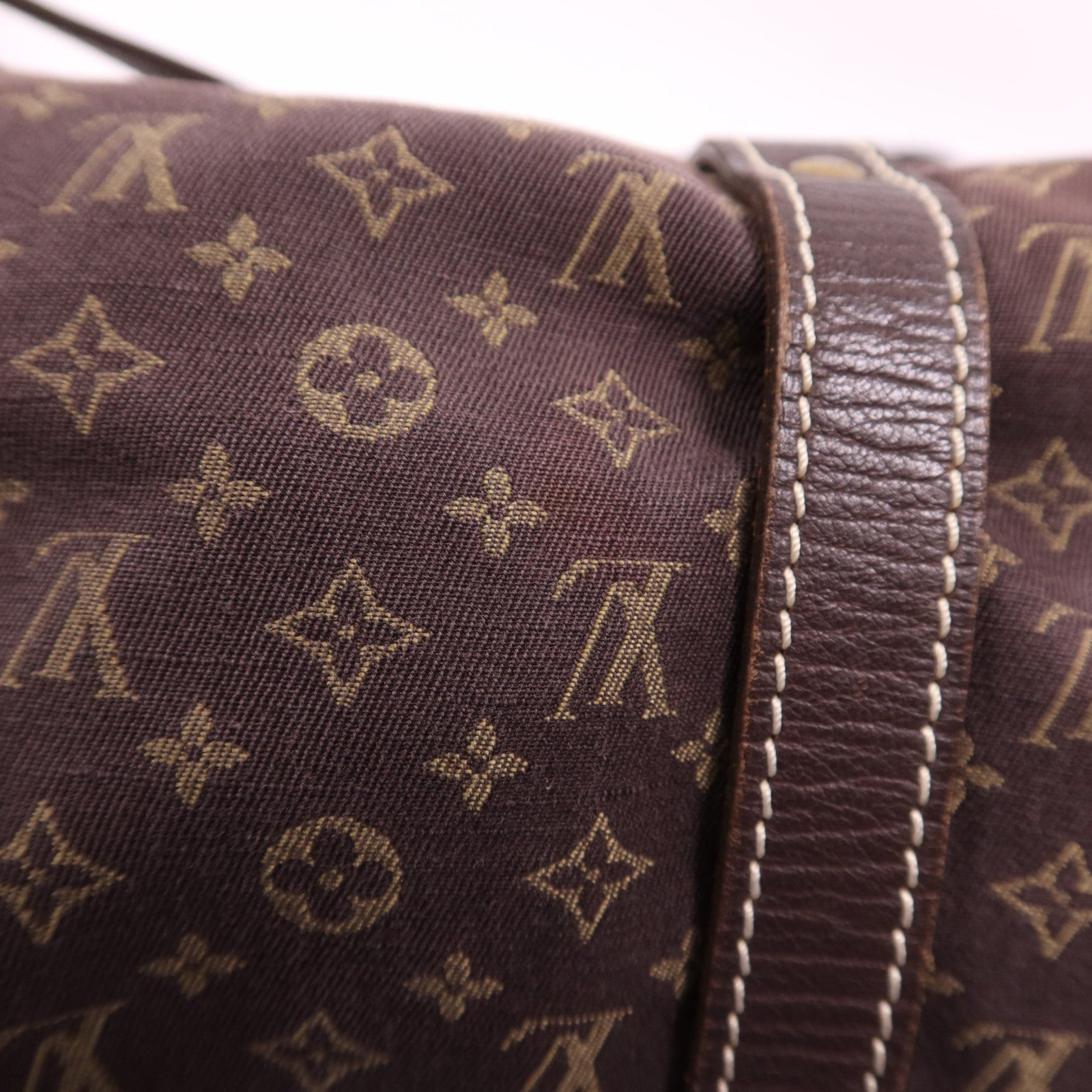 LOUIS VUITTON Monogram Mini Lin Saumur 30金扣肩背袋