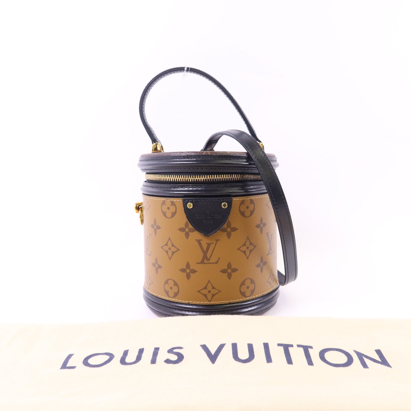 LOUIS VUITTON 【激減優惠】Monogram Reverse Cannes金扣手挽肩背兩用袋