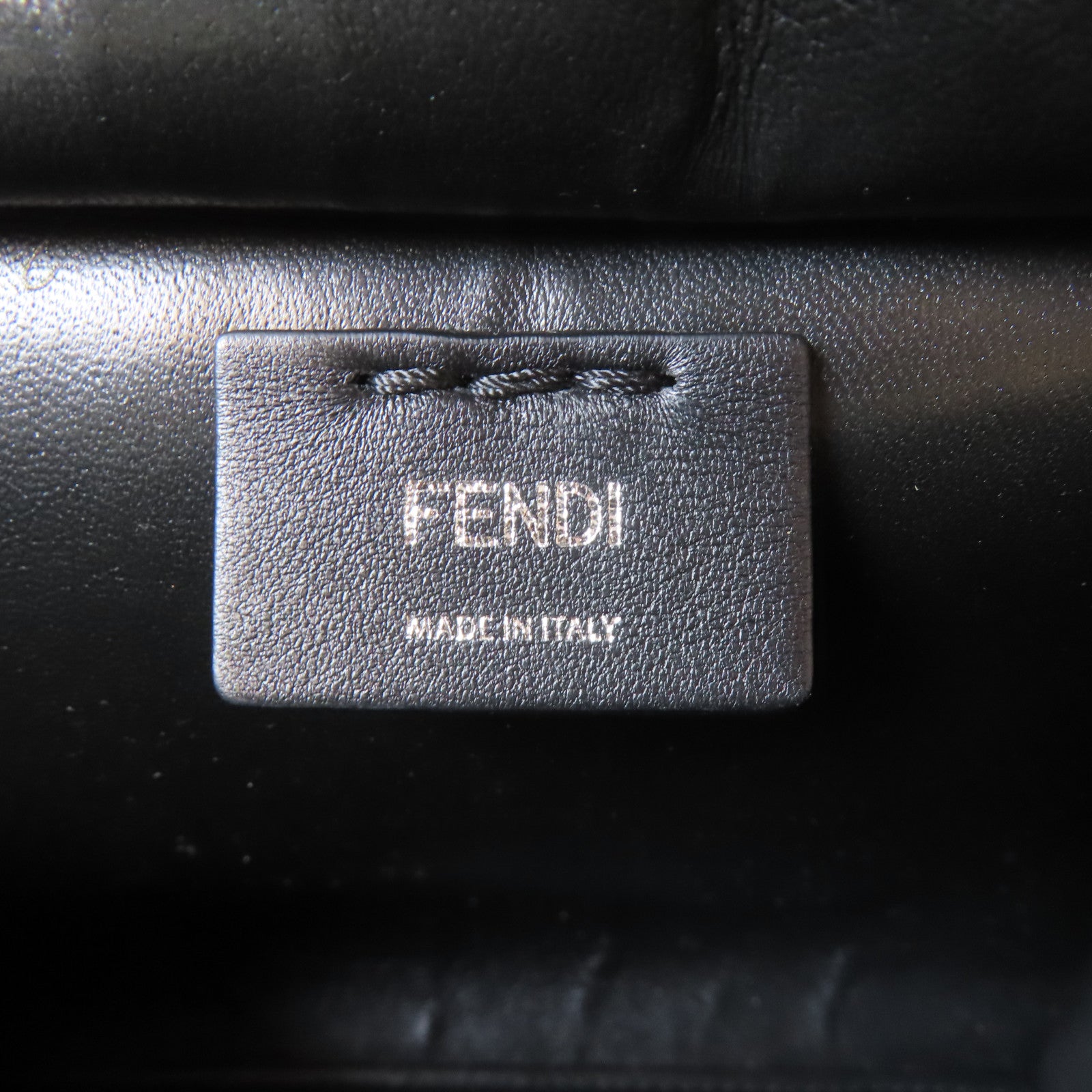 FENDI 牛皮皮革3 Jours 2 Way Shoulder銀扣手挽肩背兩用袋黑色