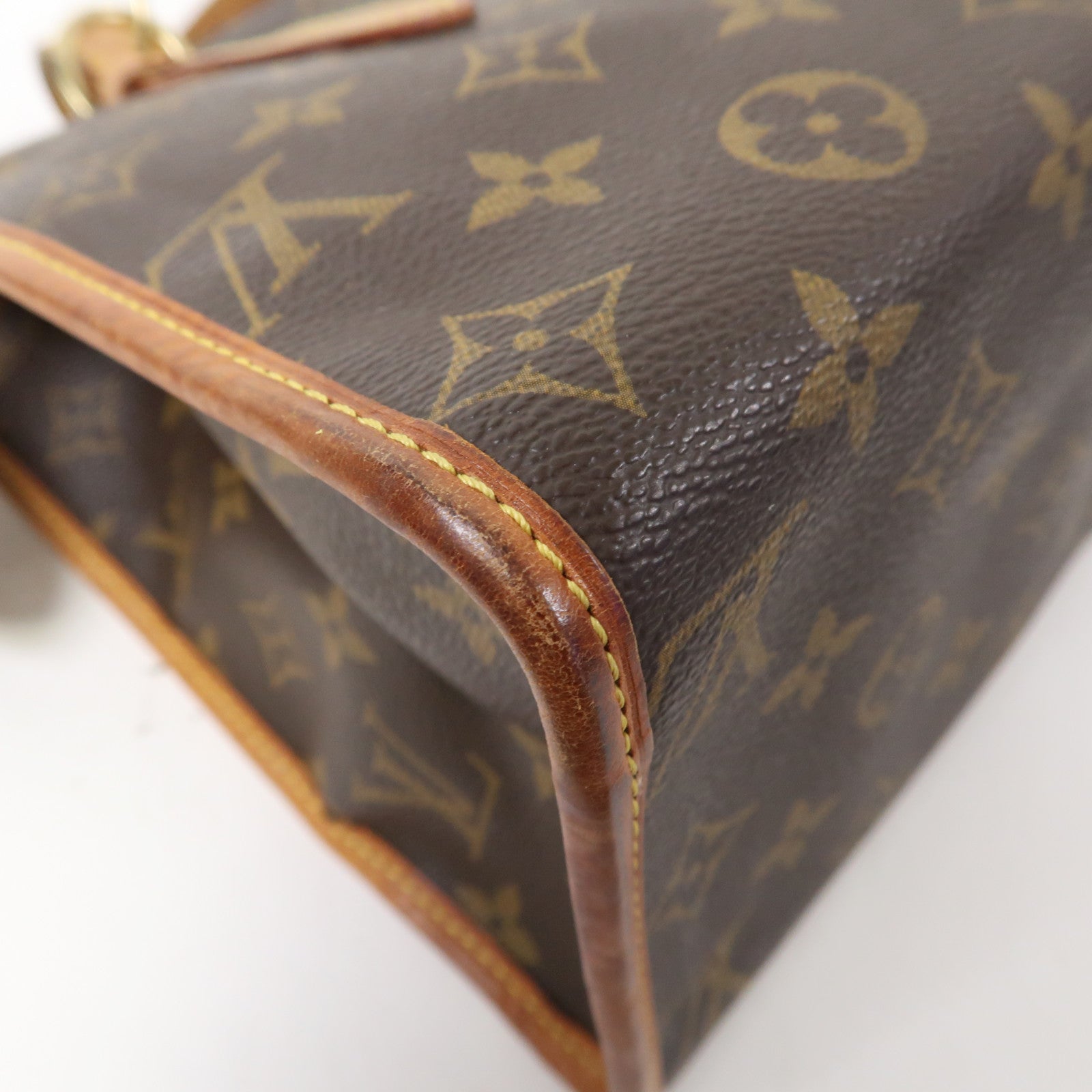 LOUIS VUITTON Monogram Popincourt Haut金扣手挽袋啡色