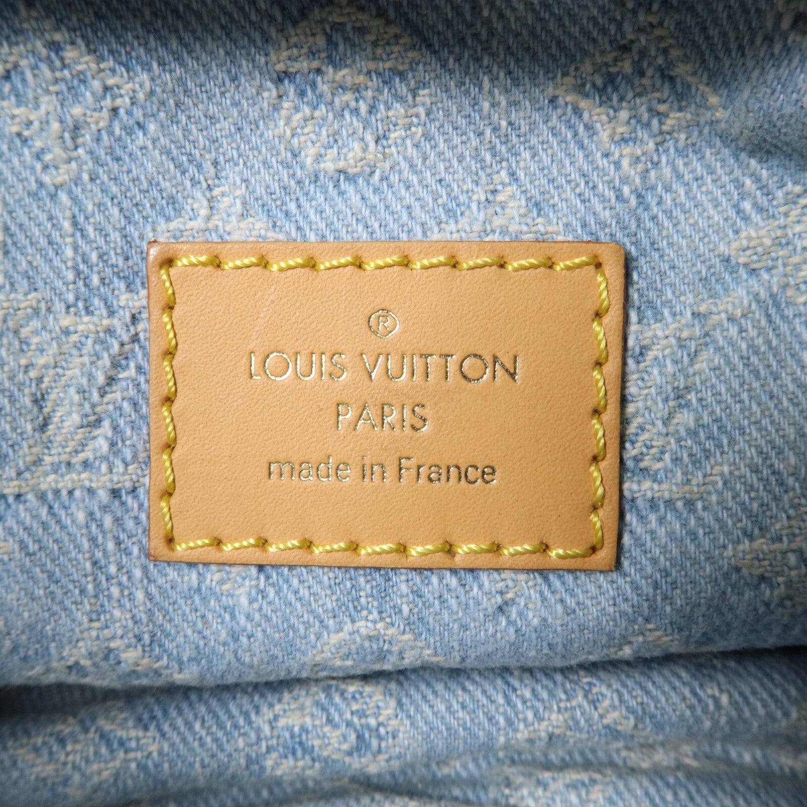 LOUIS VUITTON Monogram Denim Loop鏈帶肩背袋