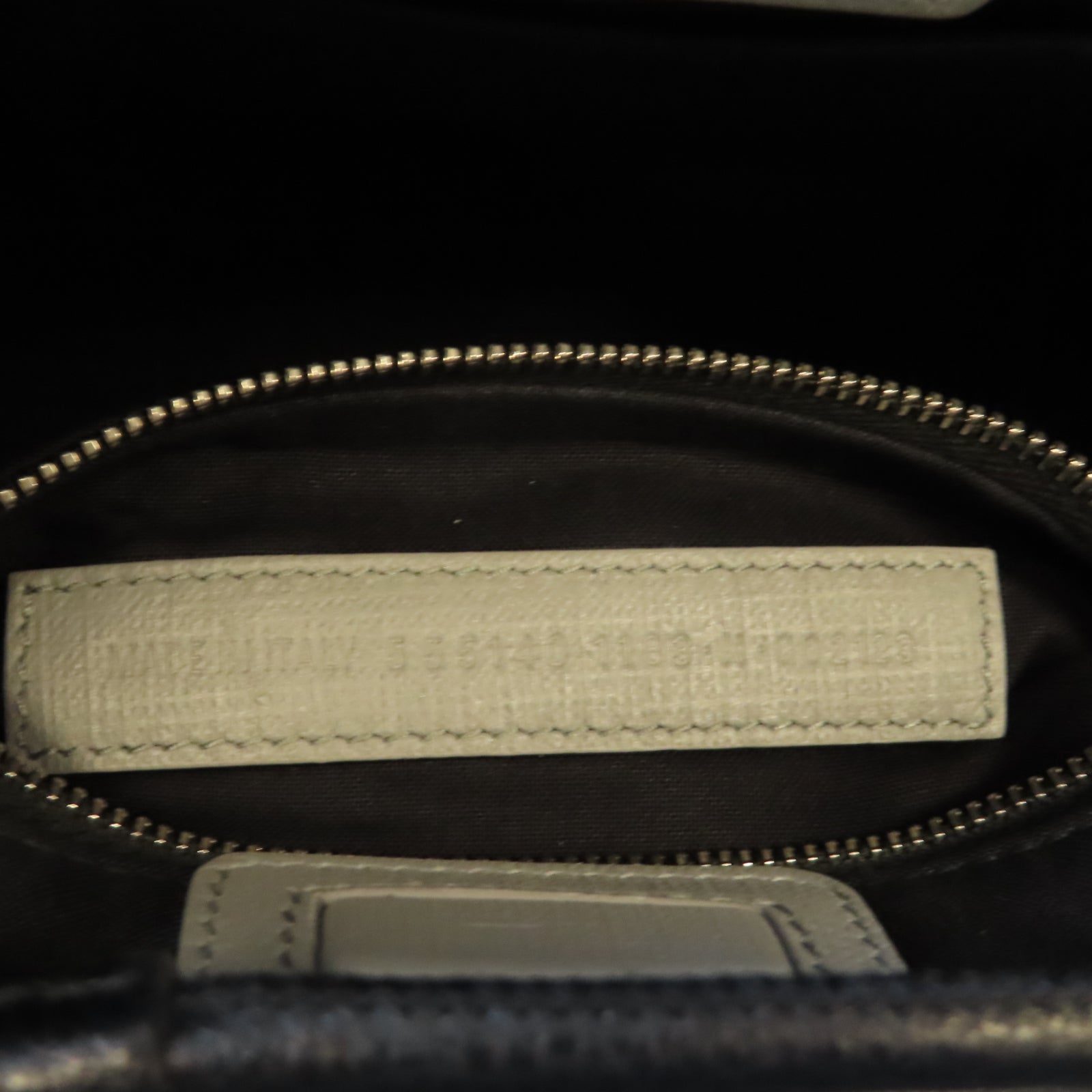 BALENCIAGA 【激減優惠】牛皮皮革Shoulder Bag XXS銀扣手挽肩背兩用袋灰色
