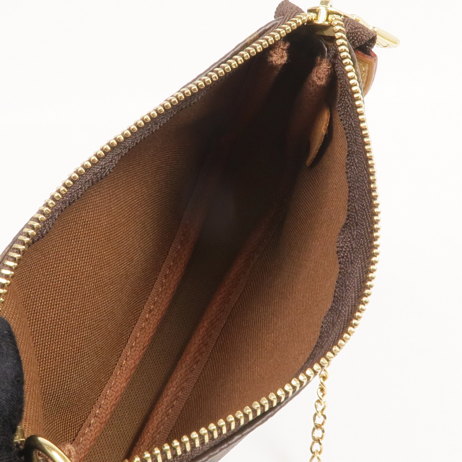 LOUIS VUITTON Monogram Mini Pochette Accessoires金扣手挽袋