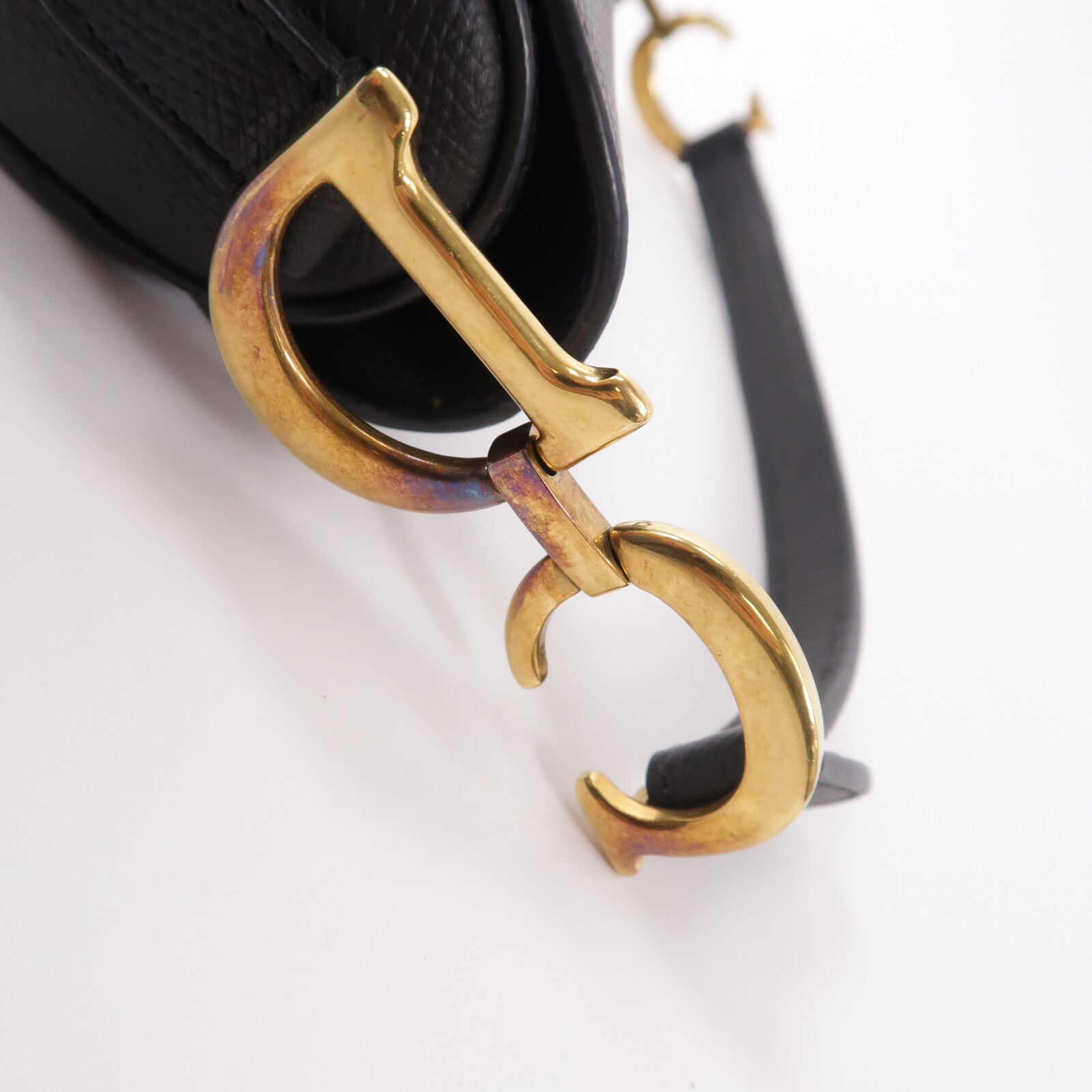 Dior 牛皮皮革Saddle Mini手挽肩背兩用袋