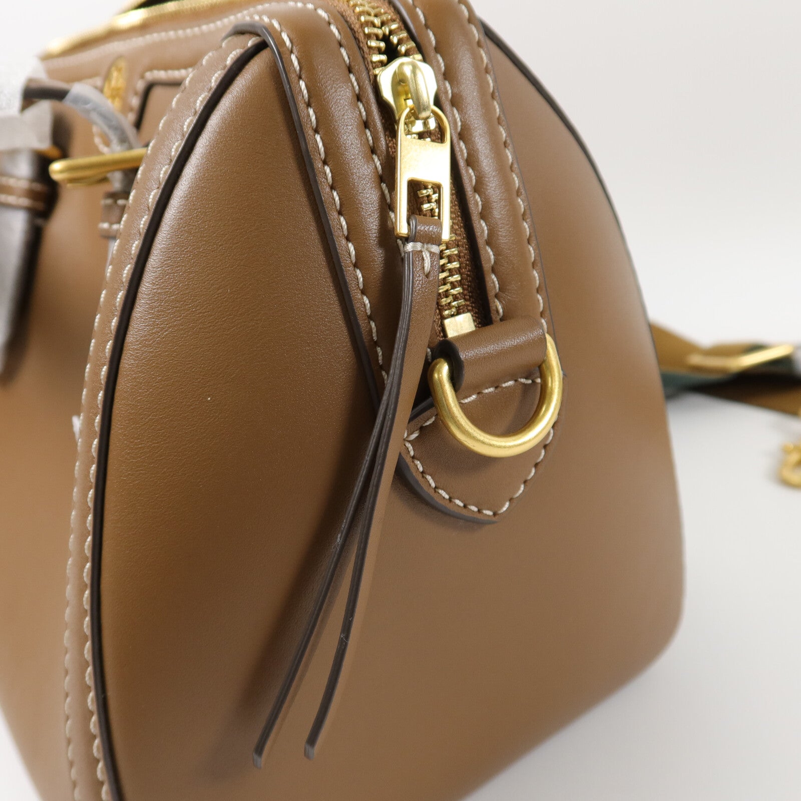 Tory Burch 牛皮皮革Barrel Bag手挽肩背兩用袋